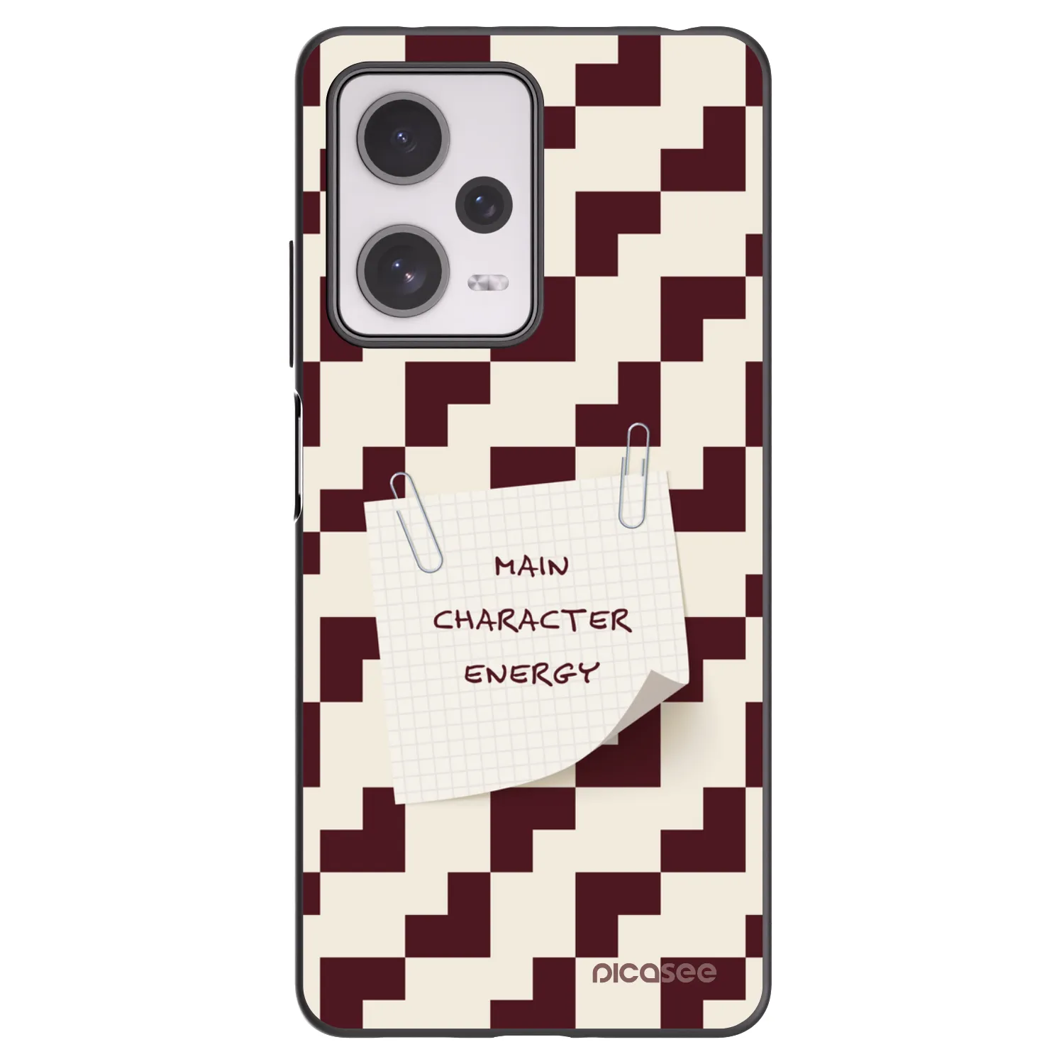 Picasee silikonowe czarne etui na Xiaomi Redmi Note 12 Pro+ 5G - Lead Role