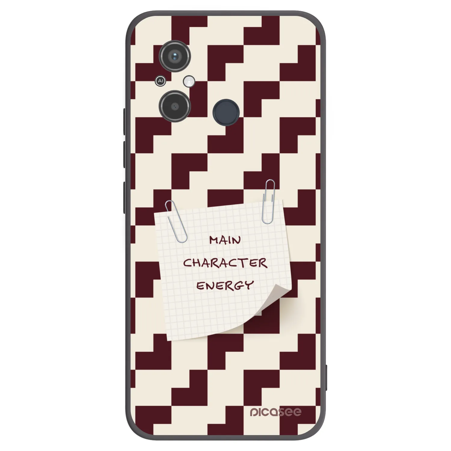 Picasee silikonowe czarne etui na Xiaomi Redmi 12C - Lead Role