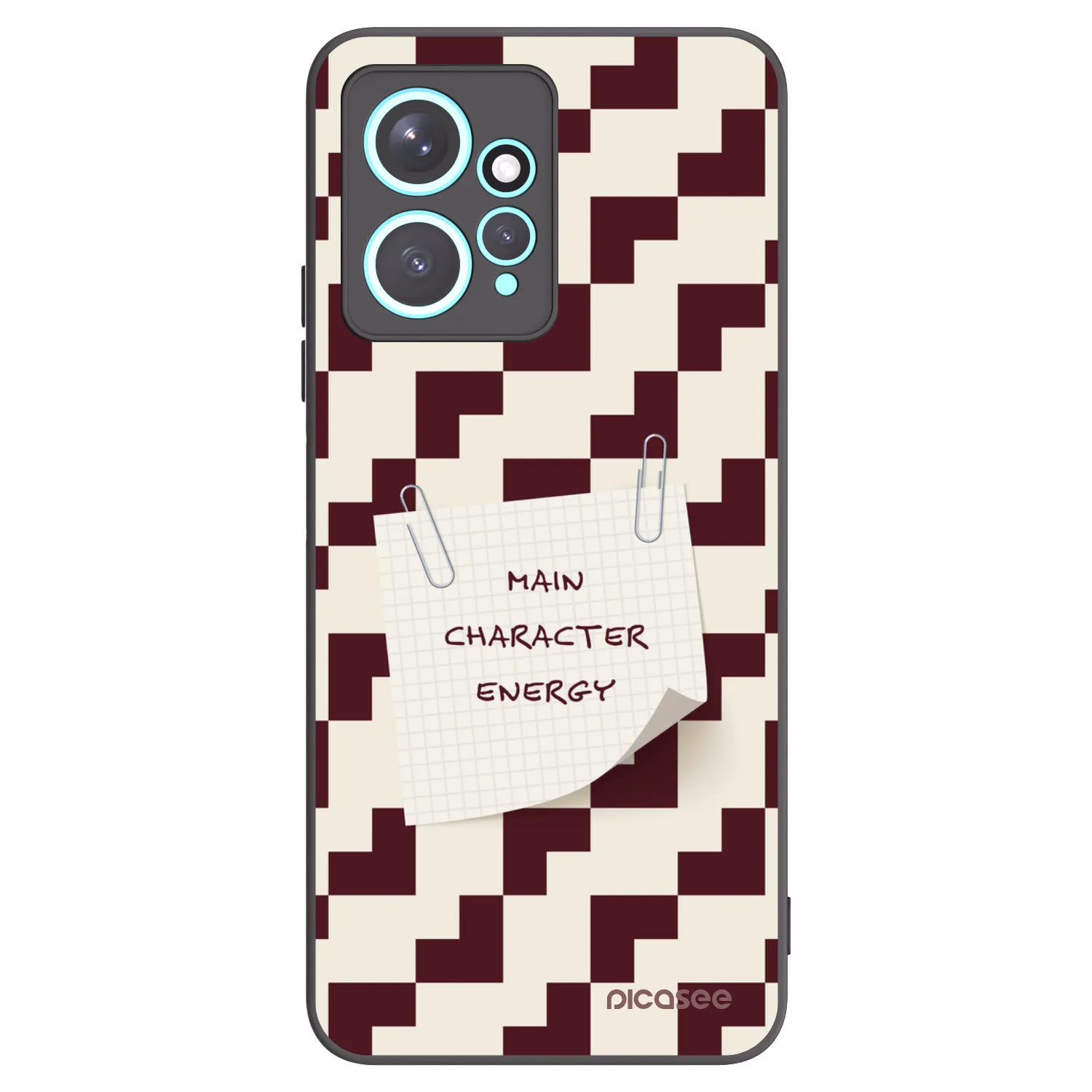 Picasee silikonowe czarne etui na Xiaomi Redmi Note 12 4G - Lead Role
