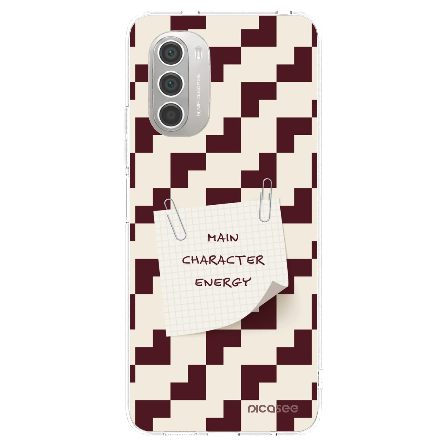Picasee silikonowe przeźroczyste etui na Motorola Moto G51 - Lead Role