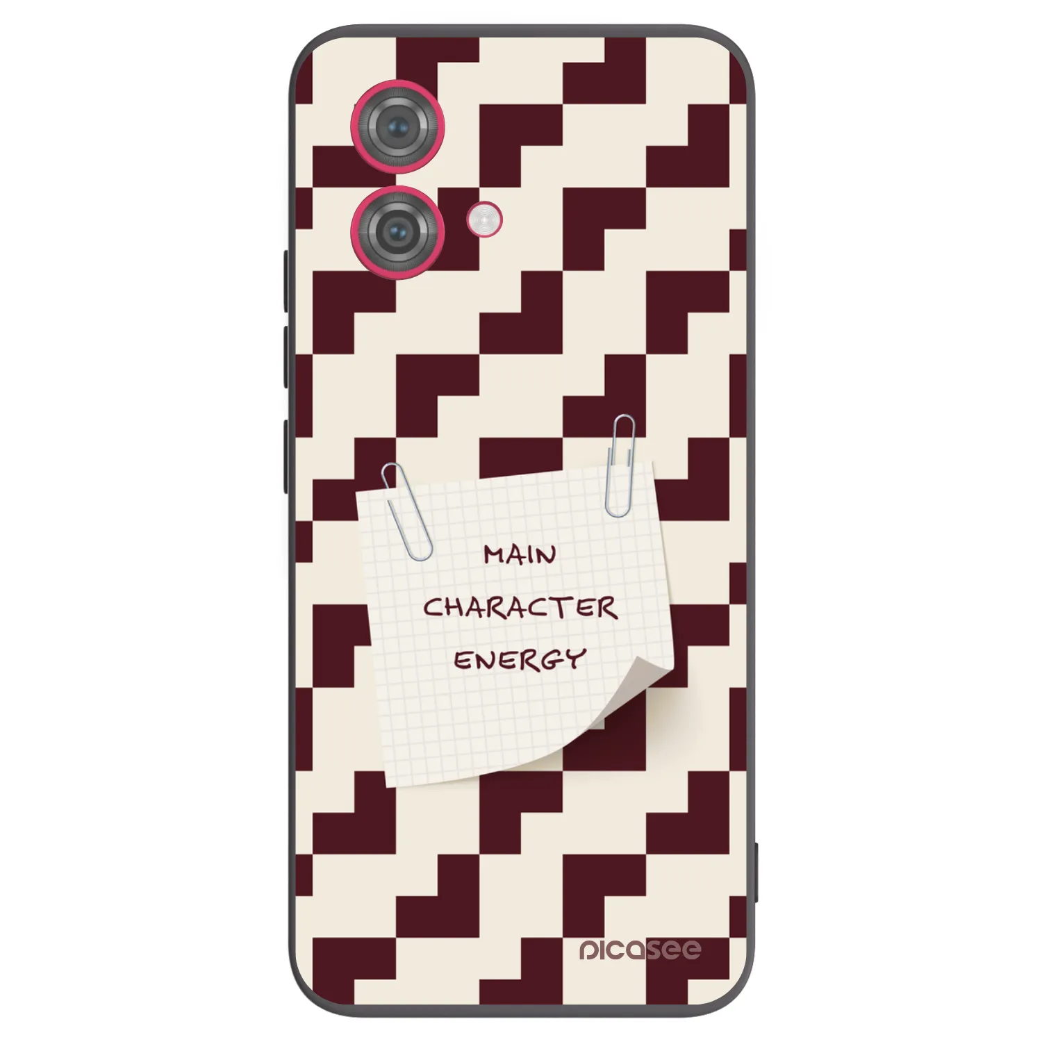 Picasee silikonowe czarne etui na Motorola Moto G84 5G - Lead Role