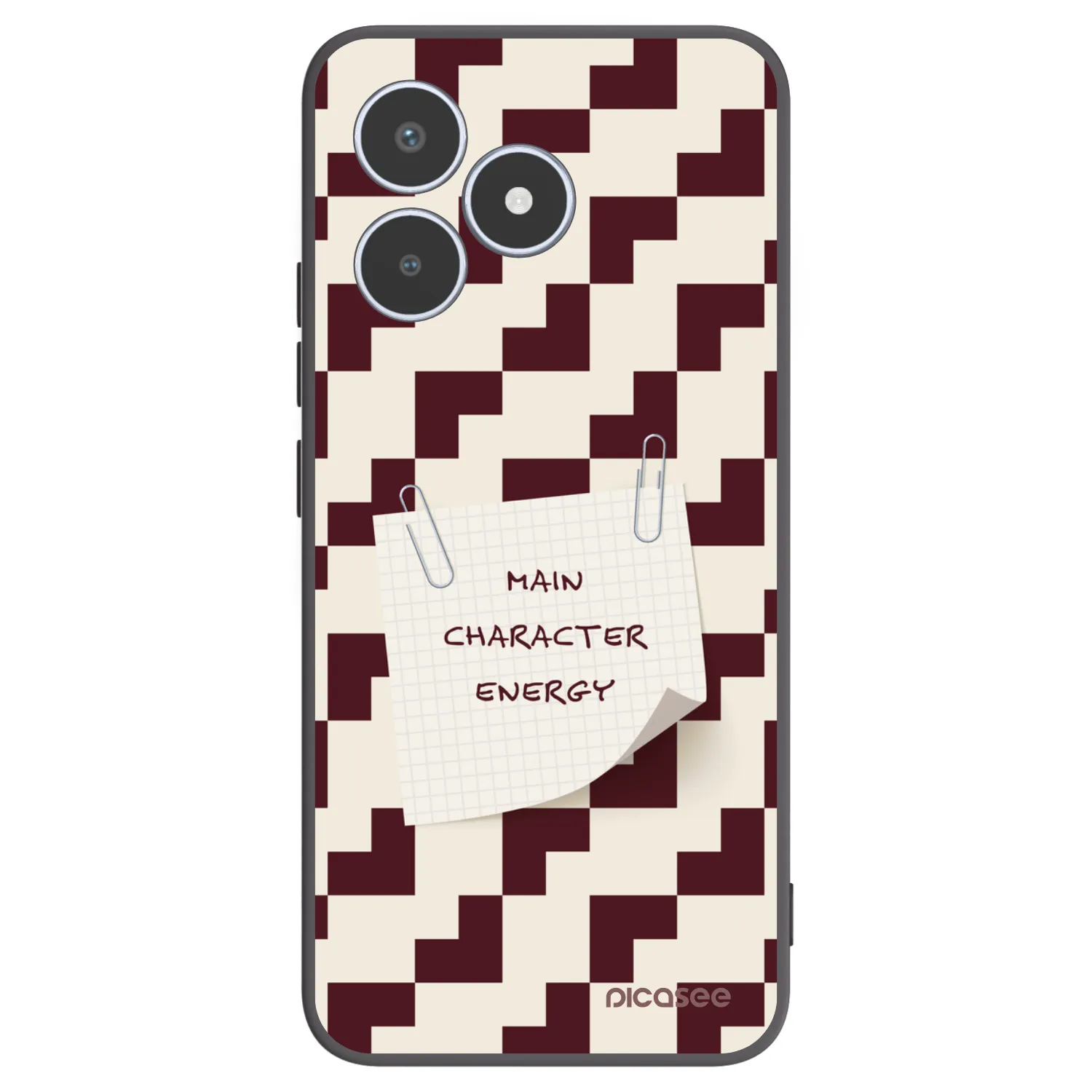 Picasee silikonowe czarne etui na Realme C53 - Lead Role