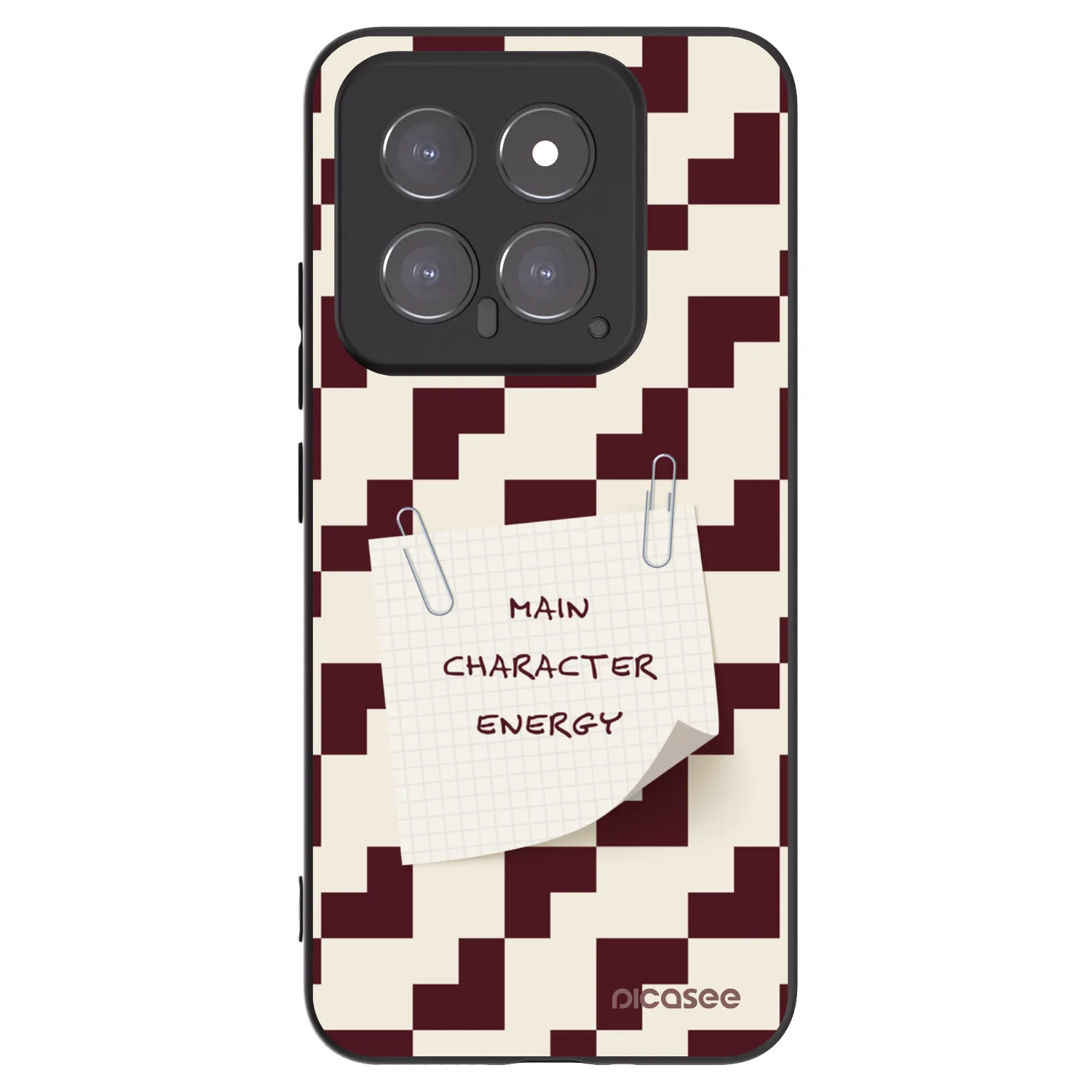 Picasee silikonowe czarne etui na Xiaomi 14 - Lead Role