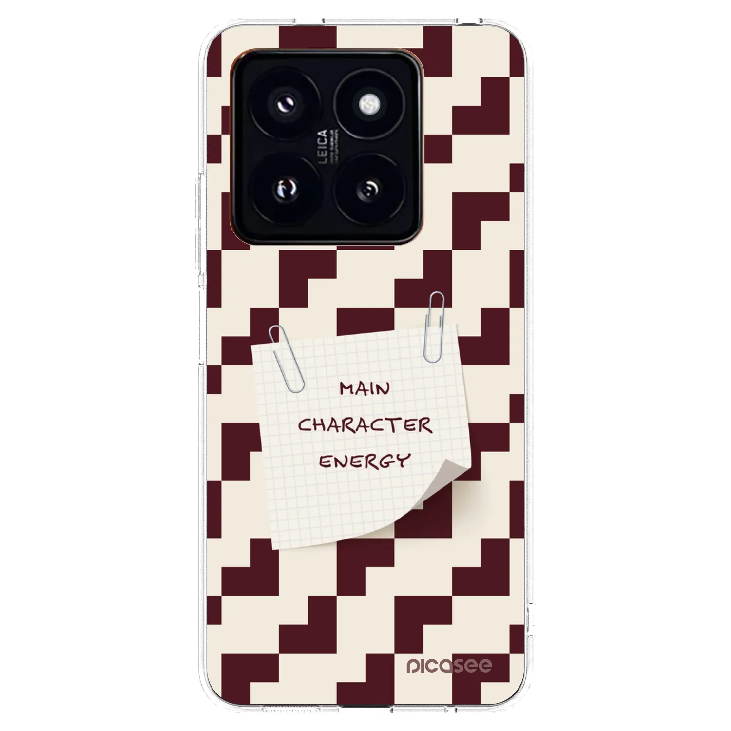 Picasee silikonowe przeźroczyste etui na Xiaomi 14 Pro - Lead Role