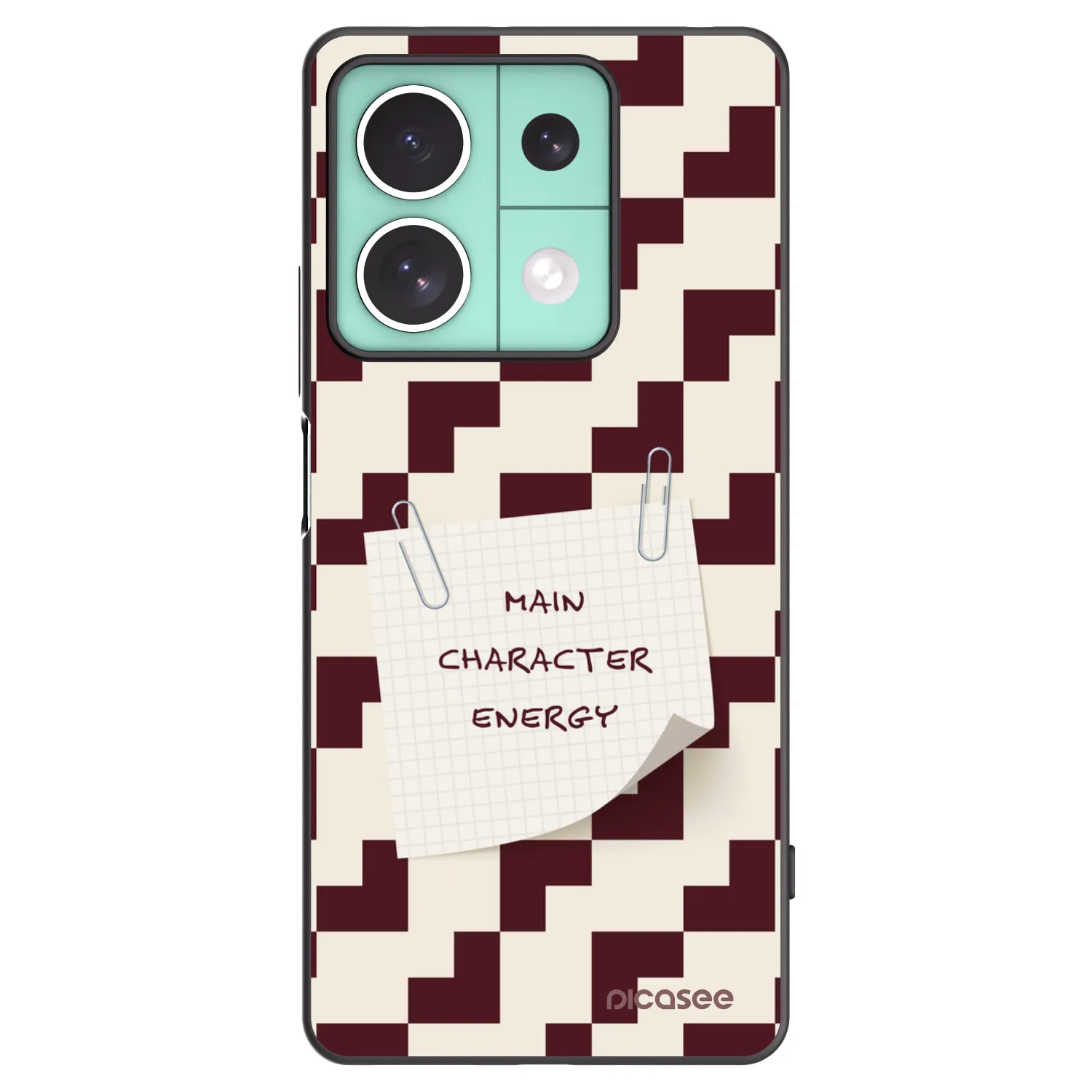 Picasee silikonowe czarne etui na Xiaomi Redmi Note 13 5G - Lead Role