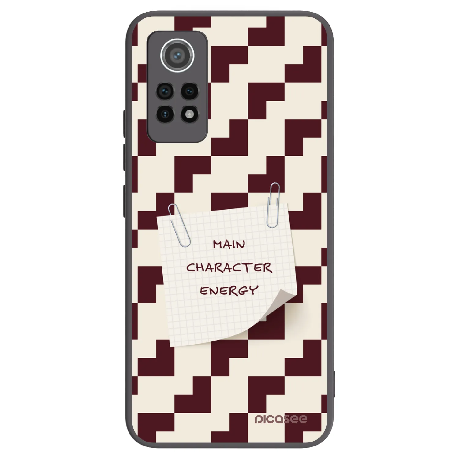 Picasee silikonowe czarne etui na Xiaomi Redmi Note 12 Pro 4G - Lead Role
