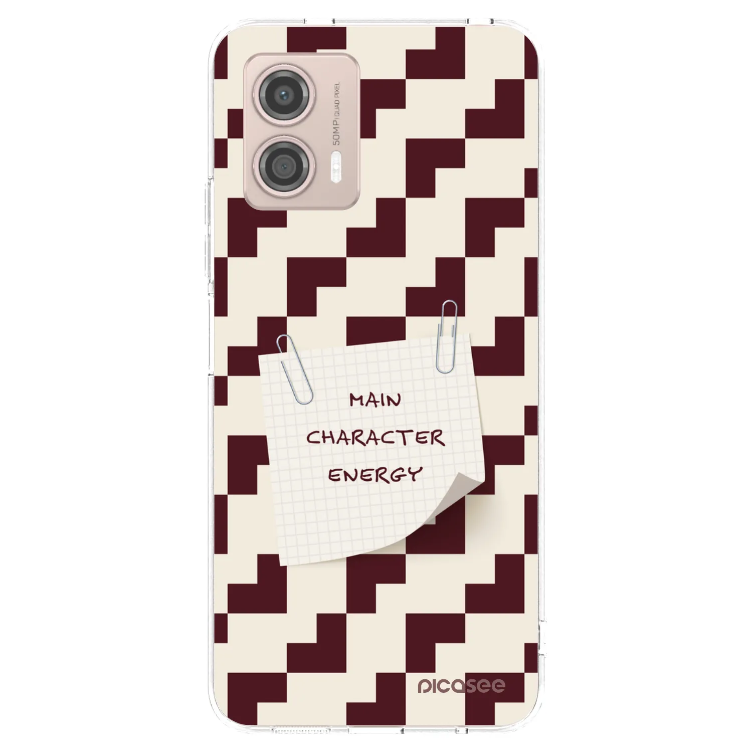 Picasee silikonowe przeźroczyste etui na Motorola Moto G53 5G - Lead Role