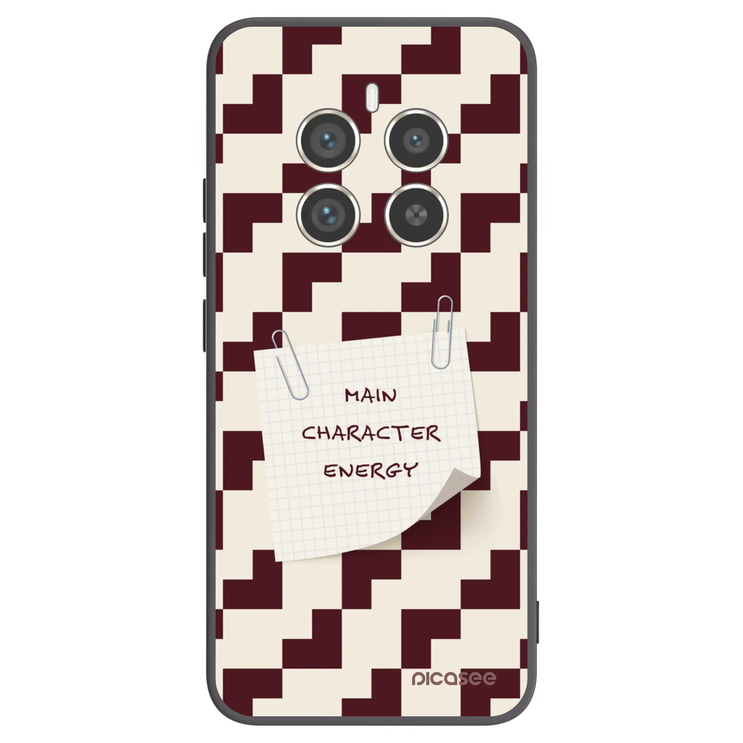 Picasee silikonowe czarne etui na Realme 12 Pro 5G - Lead Role