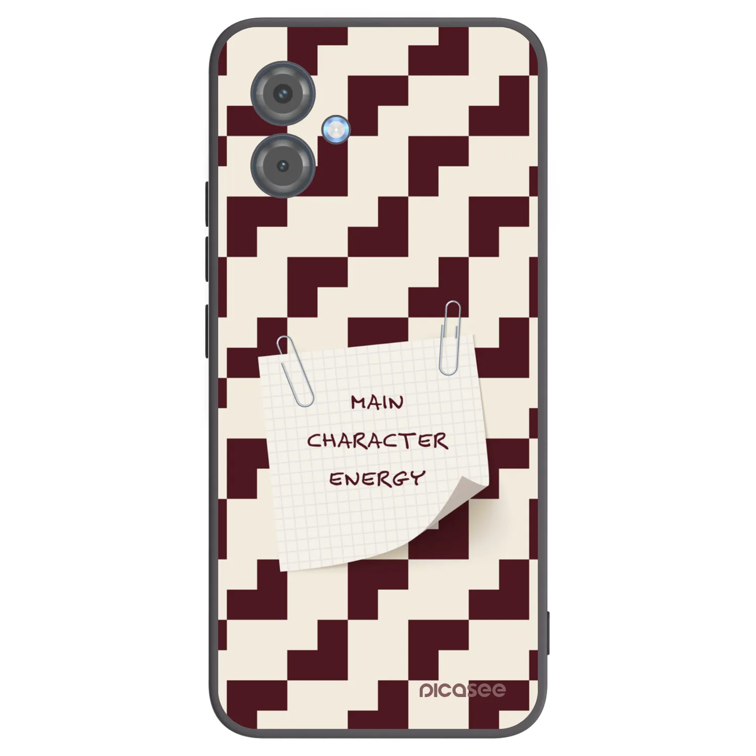Picasee silikonowe czarne etui na Motorola Moto G14 - Lead Role