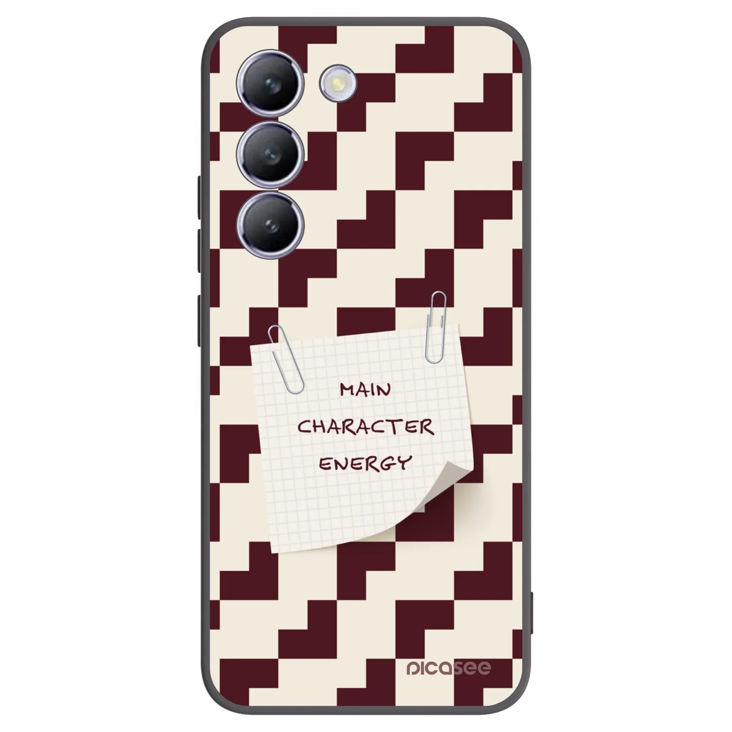 Picasee silikonowe czarne etui na Vivo V40 SE 5G - Lead Role