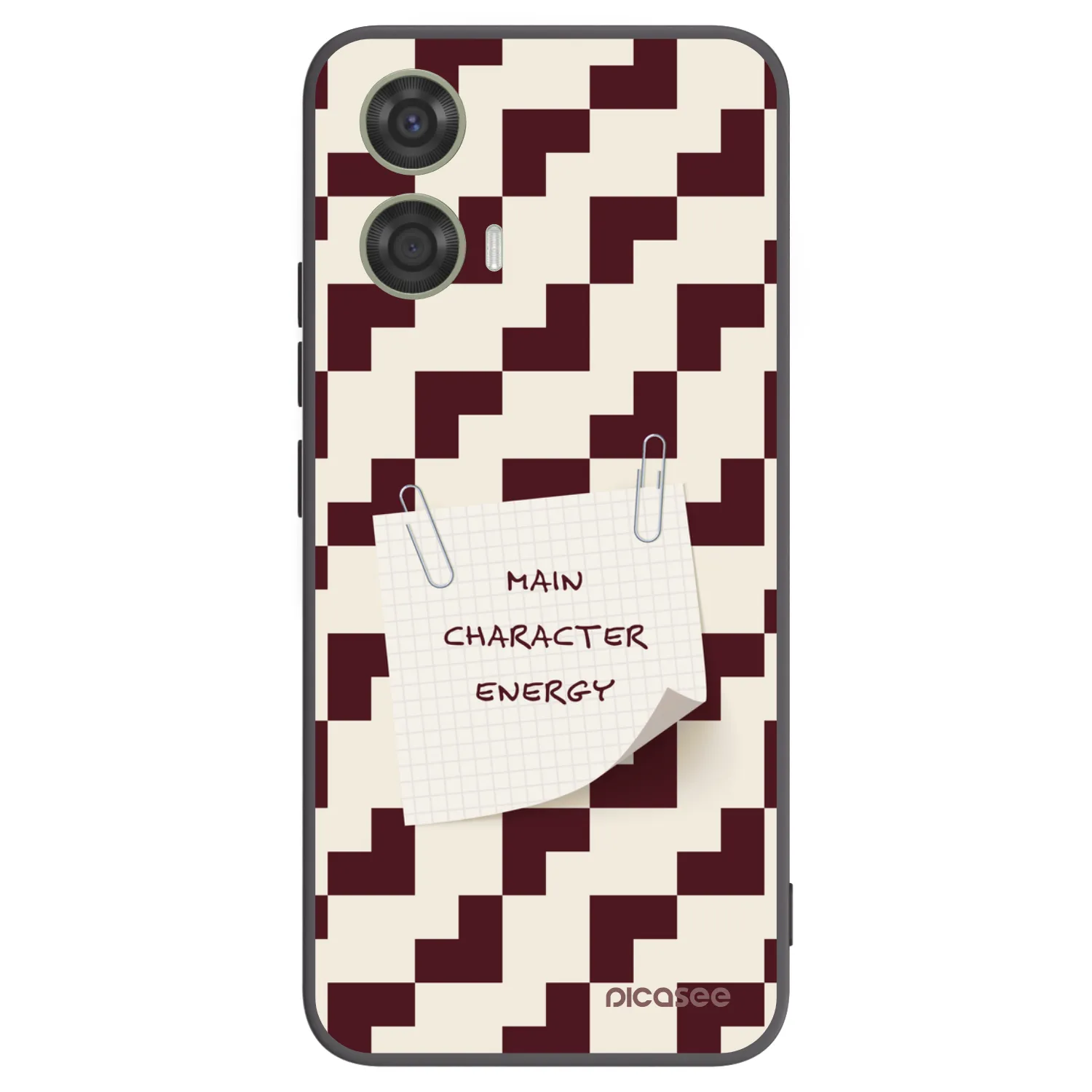 Picasee silikonowe czarne etui na Motorola Moto G24 - Lead Role