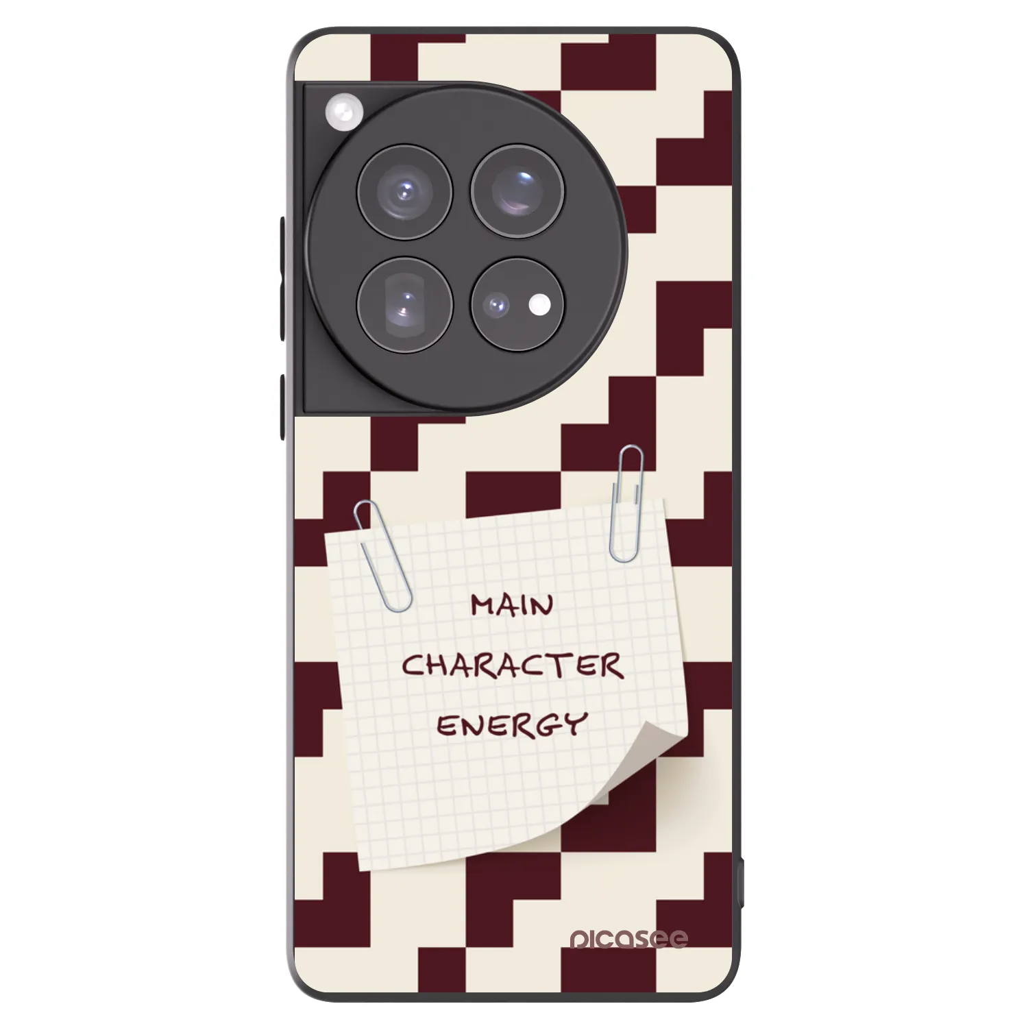 Picasee silikonowe czarne etui na OnePlus 12 5G - Lead Role