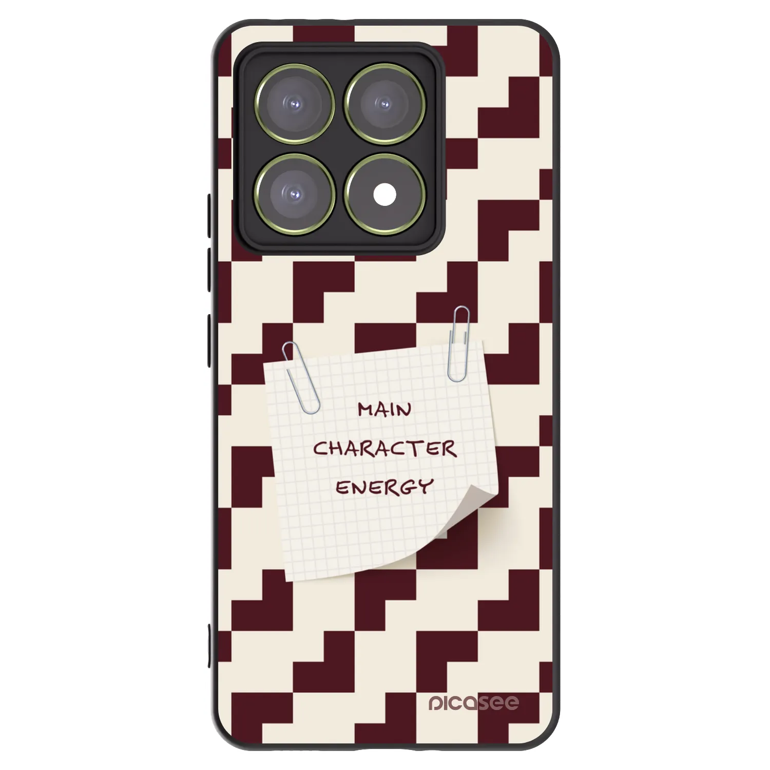 Picasee silikonowe czarne etui na Xiaomi 14T - Lead Role
