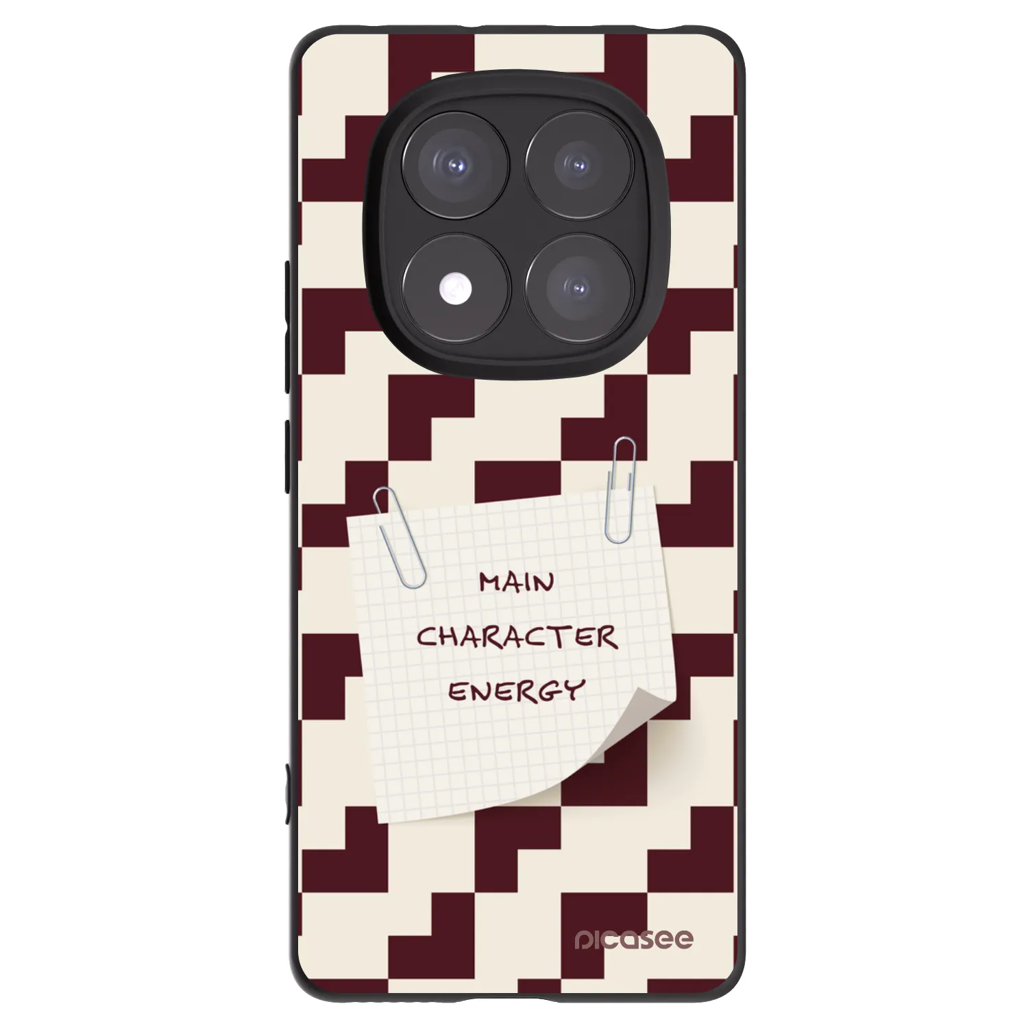 Picasee silikonowe czarne etui na Xiaomi Redmi Note 14 Pro 5G - Lead Role