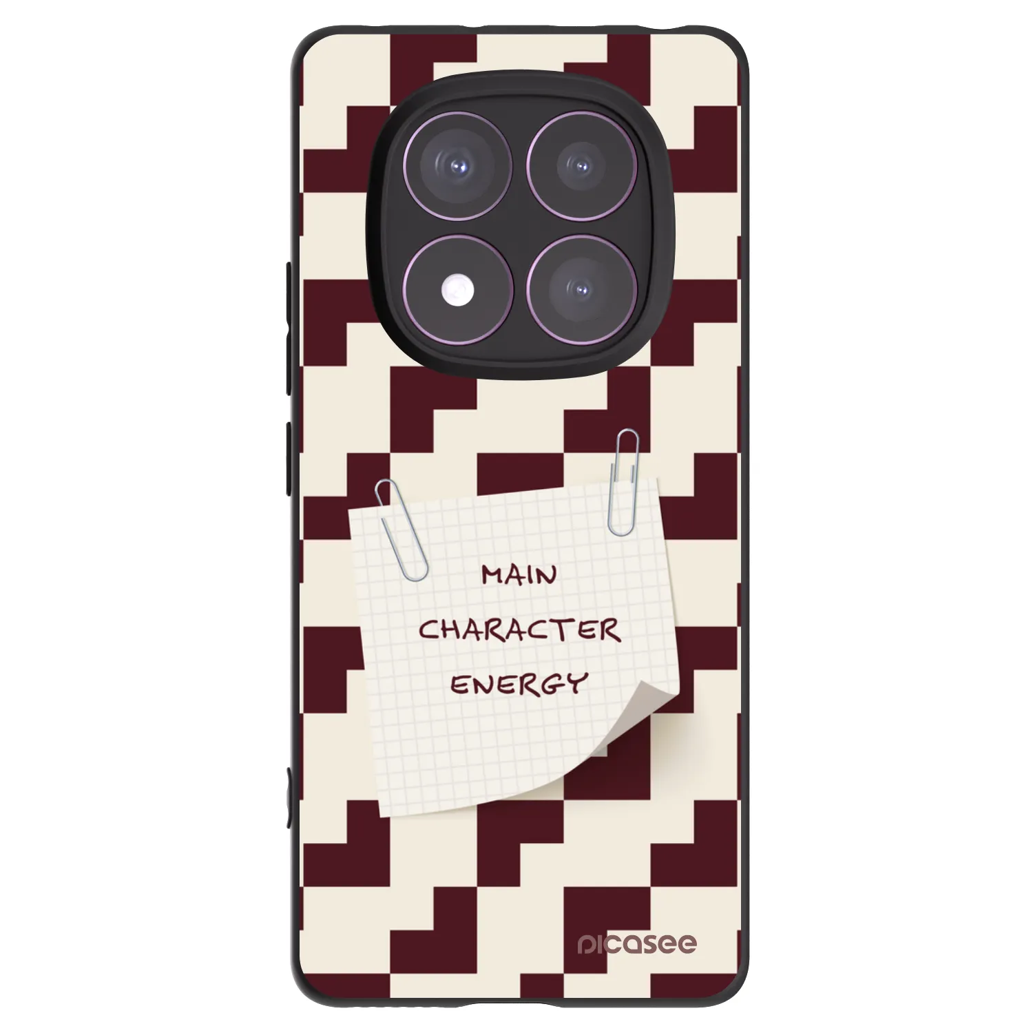 Picasee silikonowe czarne etui na Xiaomi Redmi Note 14 Pro 4G - Lead Role