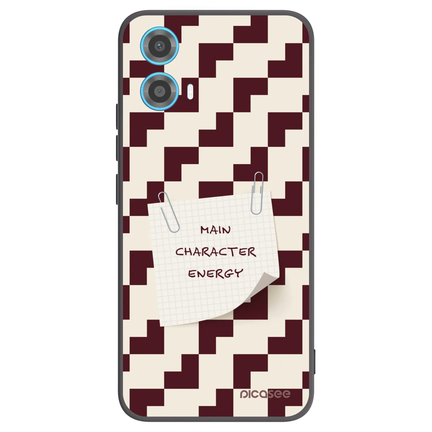 Picasee silikonowe czarne etui na Motorola Moto G34 5G - Lead Role