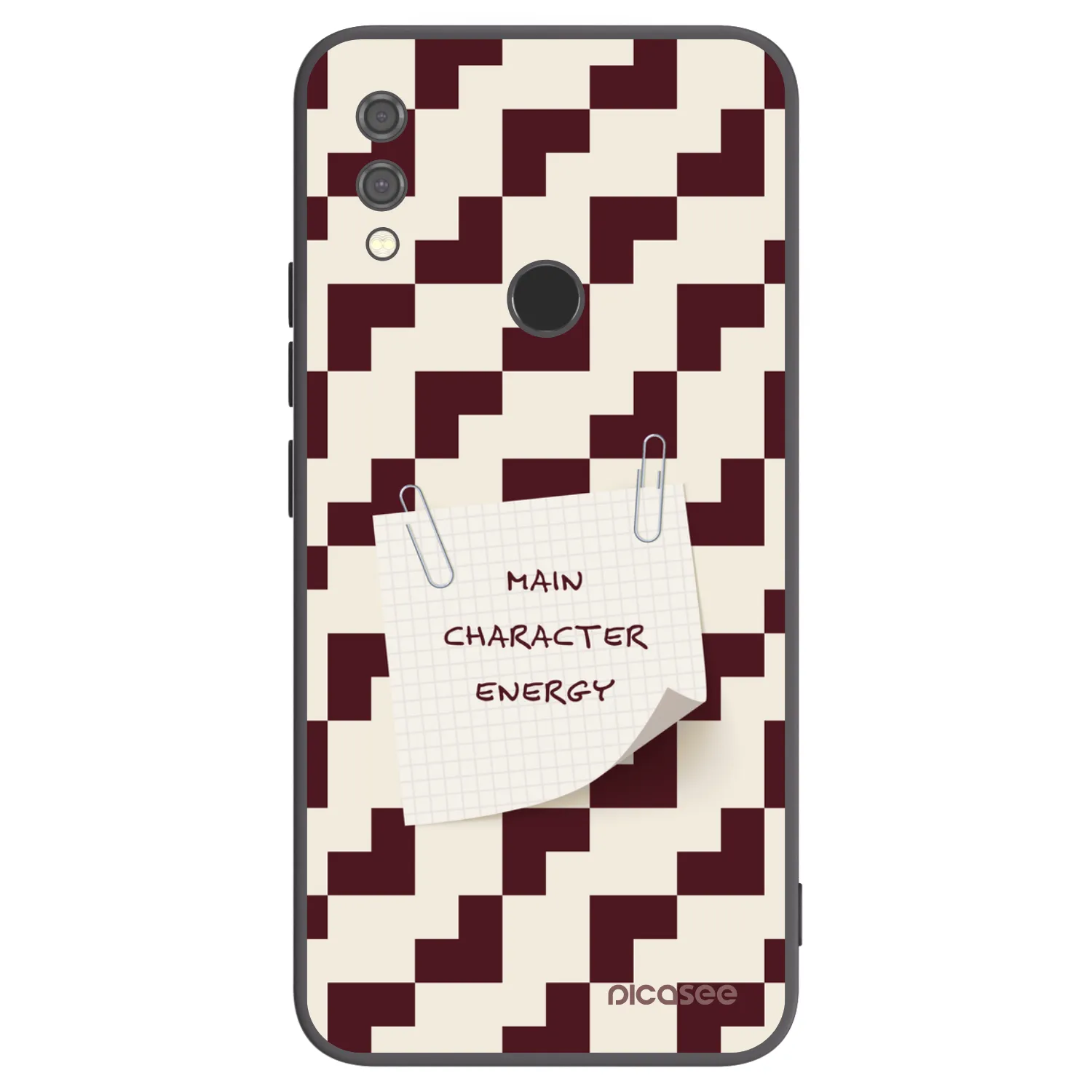 Picasee silikonowe czarne etui na Xiaomi Redmi Note 7 - Lead Role