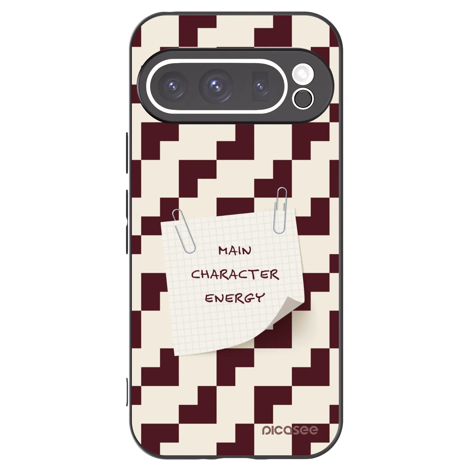 Picasee silikonowe czarne etui na Google Pixel 9 Pro - Lead Role