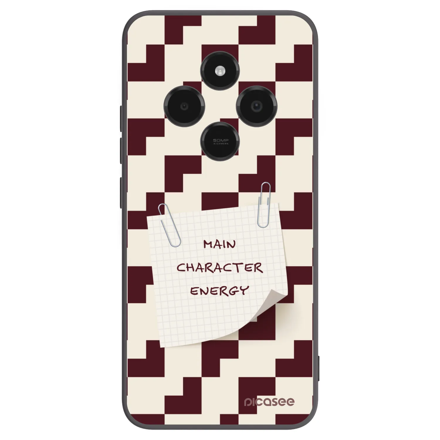 Picasee silikonowe czarne etui na Xiaomi Poco C75 - Lead Role
