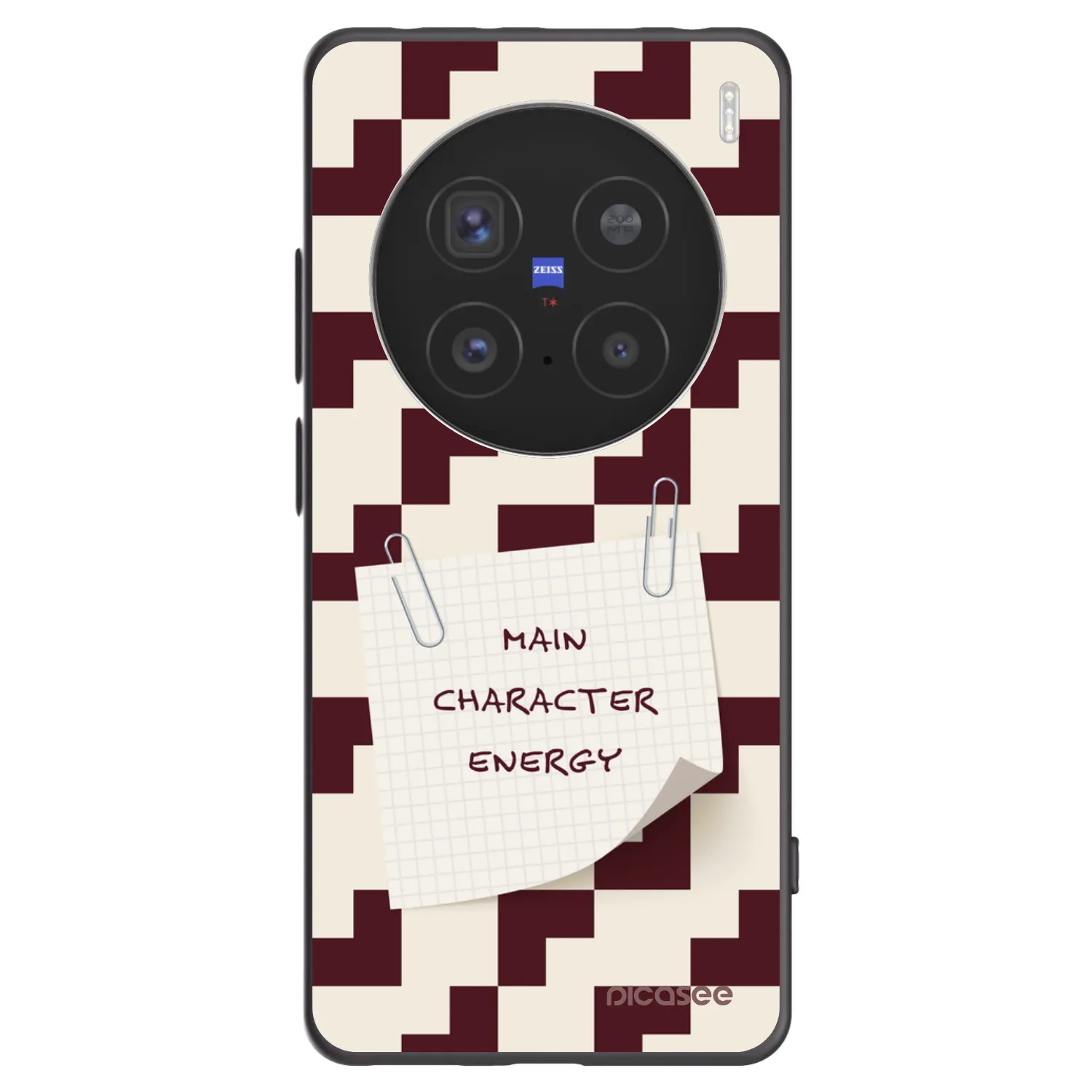 Picasee silikonowe czarne etui na Vivo X200 Pro - Lead Role