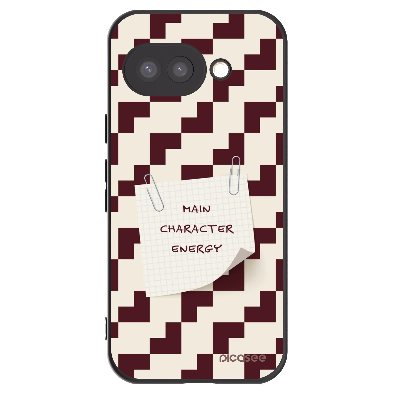 Picasee silikonowe czarne etui na Google Pixel 9a - Lead Role