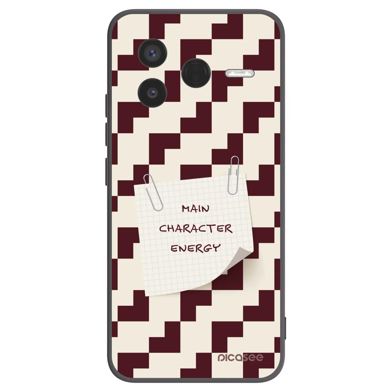 Picasee silikonowe czarne etui na Xiaomi Poco F7 Pro 5G - Lead Role