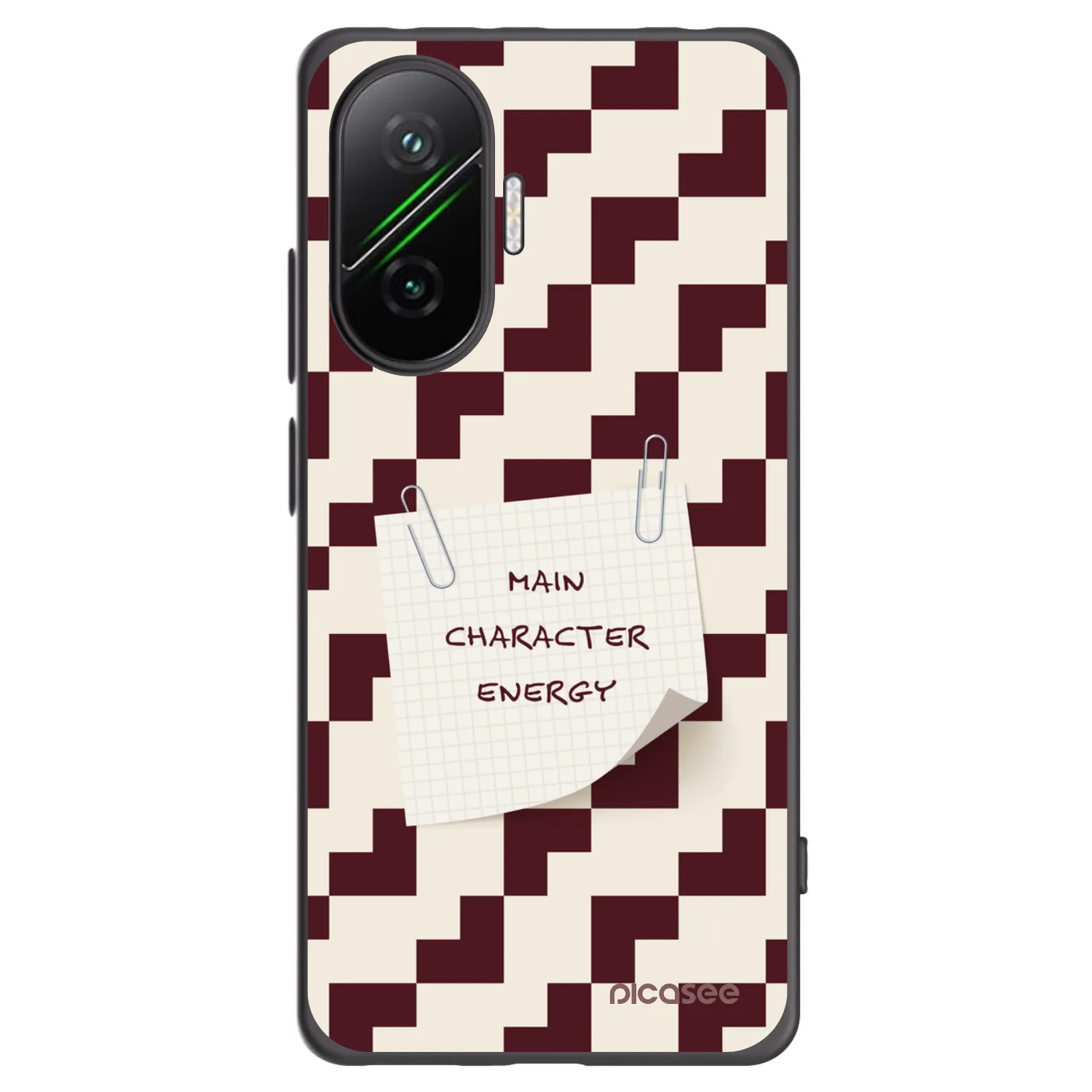 Picasee silikonowe czarne etui na Xiaomi Poco F7 5G - Lead Role