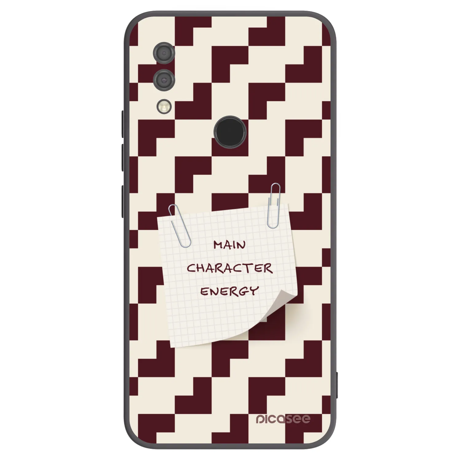 Picasee silikonowe czarne etui na Xiaomi Redmi 7 - Lead Role