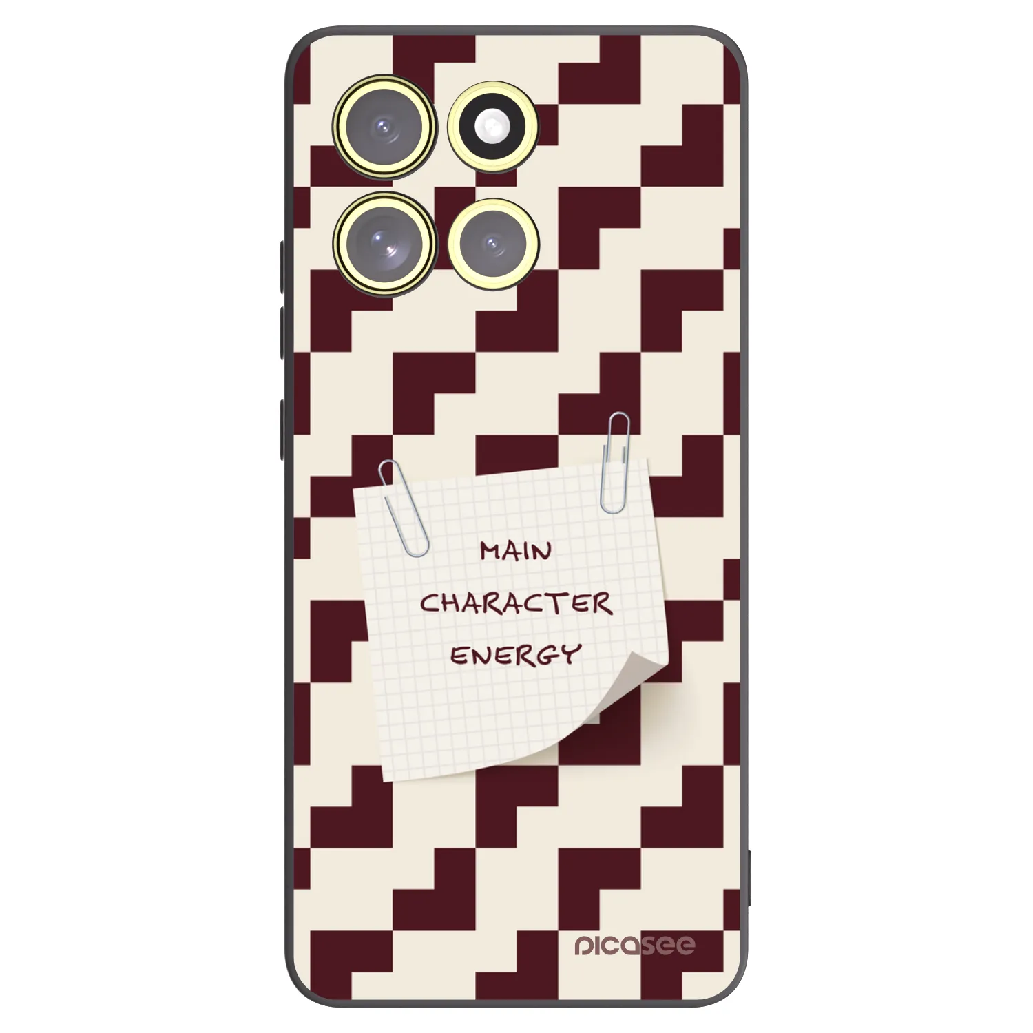 Picasee silikonowe czarne etui na Motorola Moto G86 5G - Lead Role