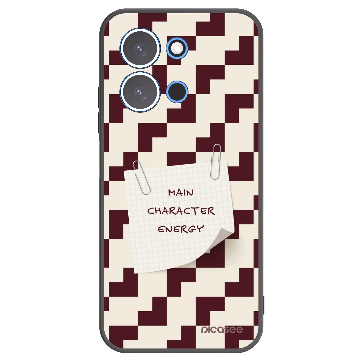 Picasee silikonowe czarne etui na Xiaomi Redmi 15C 4G - Lead Role