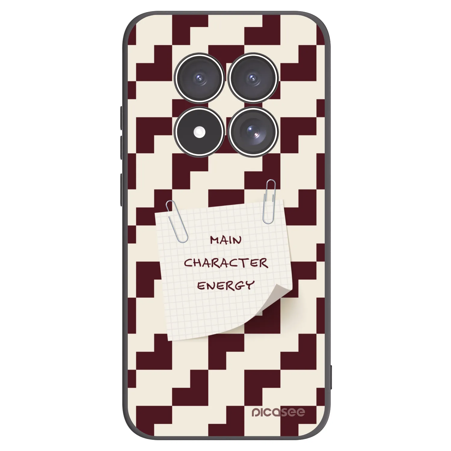 Picasee silikonowe czarne etui na Xiaomi Redmi Note 15 Pro 4G - Lead Role