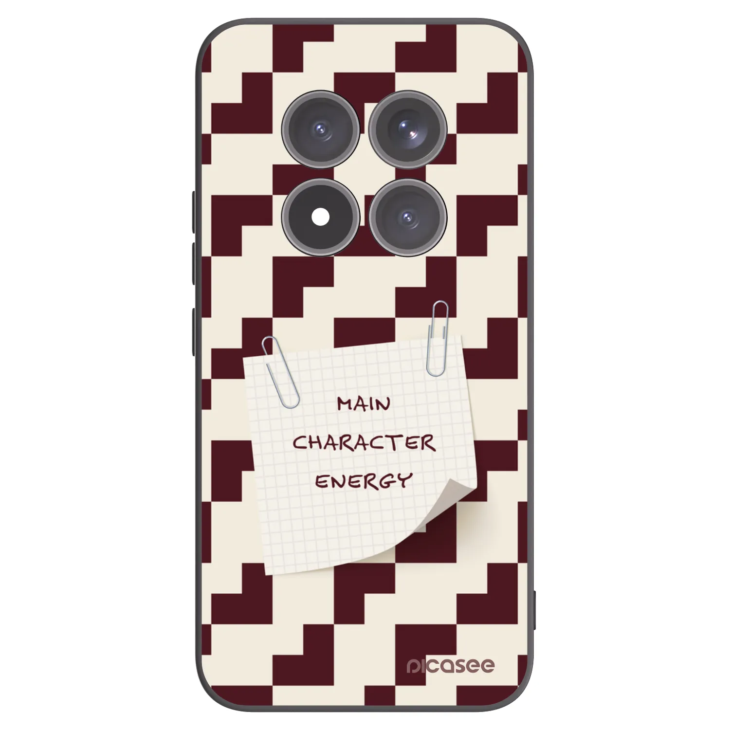 Picasee silikonowe czarne etui na Xiaomi Redmi Note 15 Pro+ - Lead Role