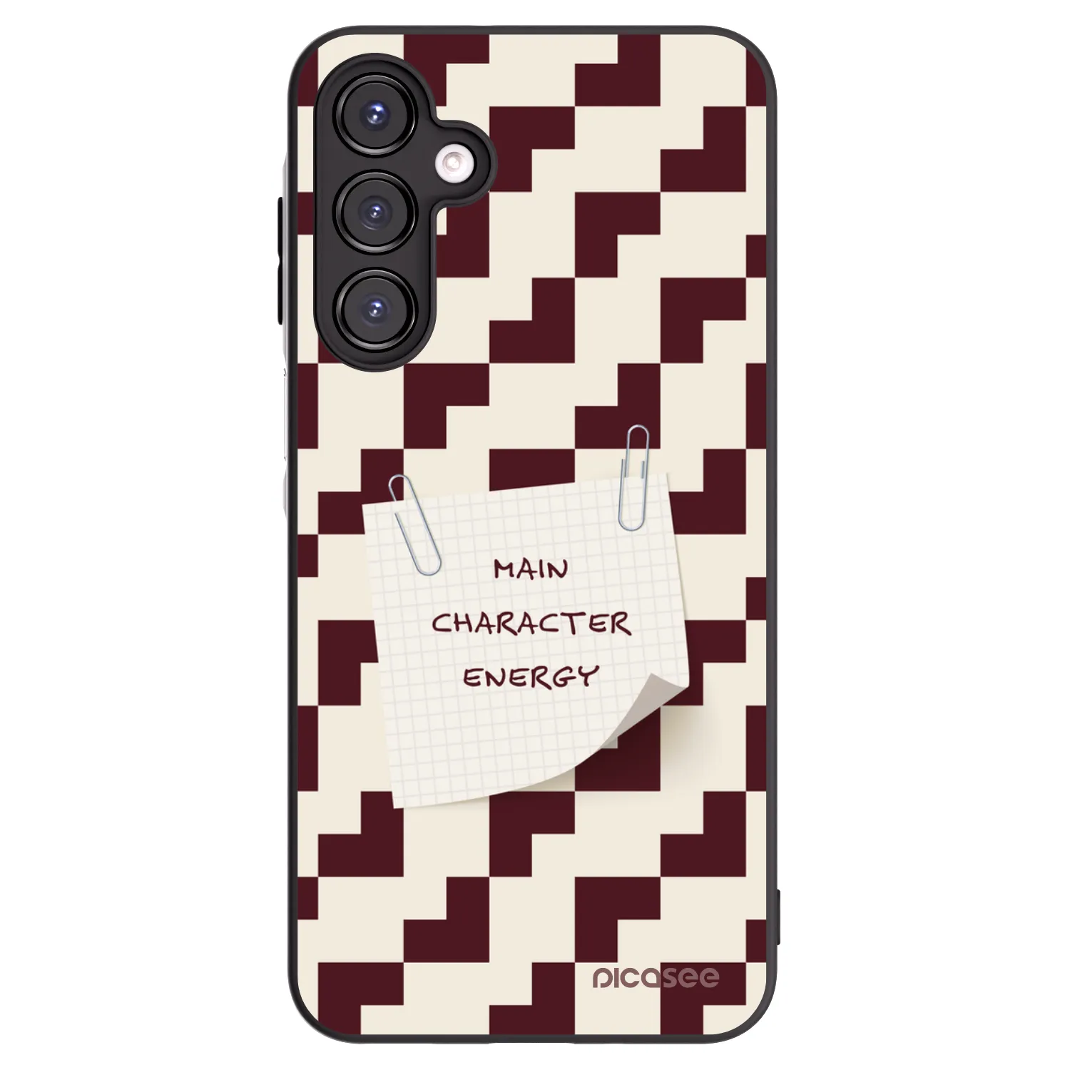 Picasee silikonowe czarne etui na Samsung Galaxy A16 4G - Lead Role
