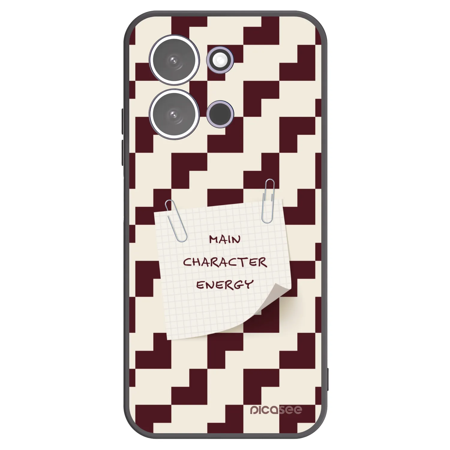 Picasee silikonowe czarne etui na Xiaomi Redmi 15C 5G - Lead Role