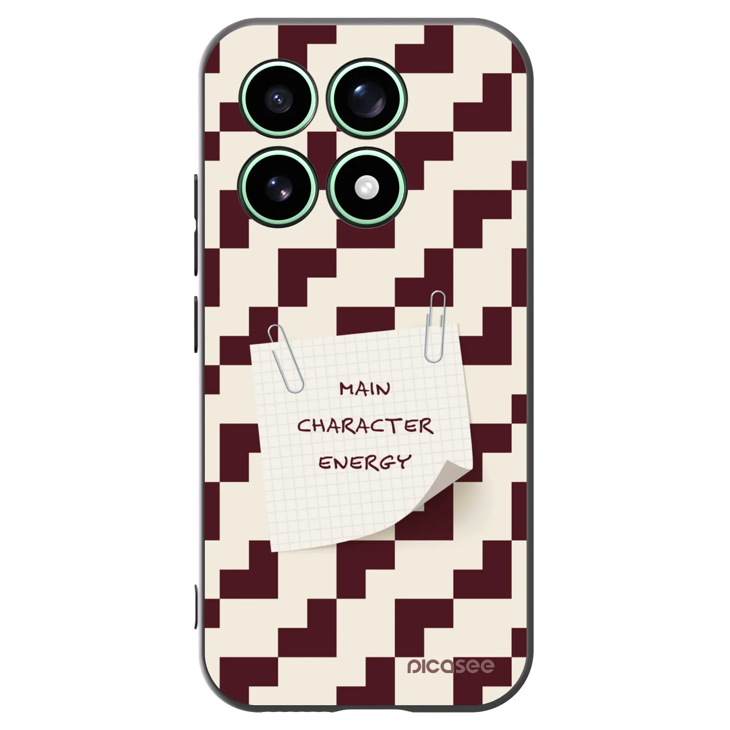Picasee silikonowe czarne etui na Xiaomi 17 - Lead Role