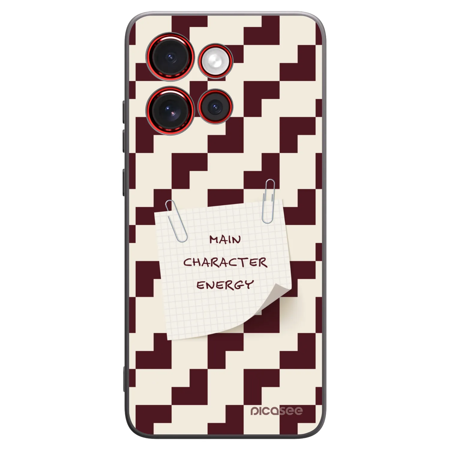 Picasee silikonowe czarne etui na Motorola Edge 60 Neo 5G - Lead Role