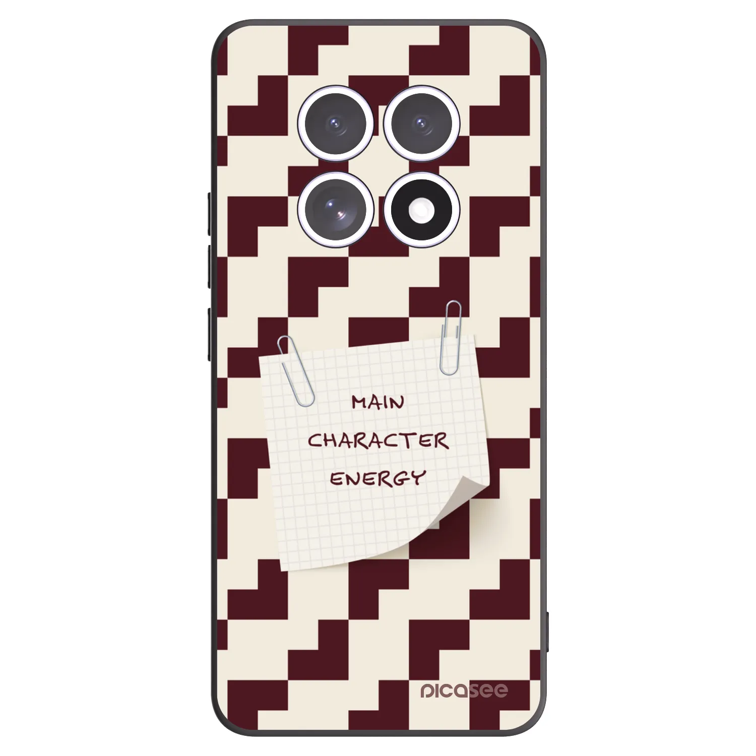 Picasee silikonowe czarne etui na Xiaomi Redmi Note 15 5G - Lead Role