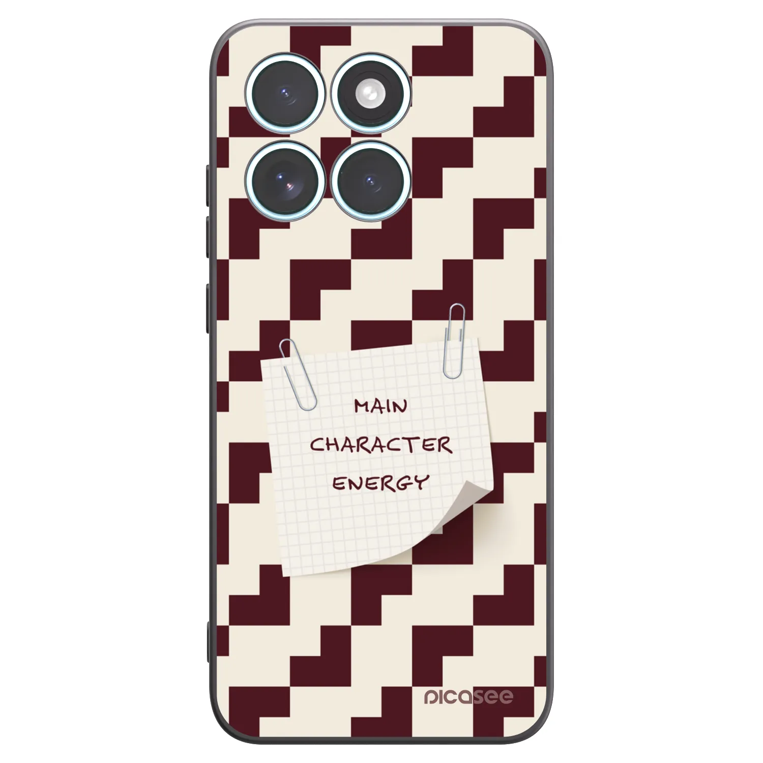 Picasee silikonowe czarne etui na Motorola Edge 70 Fusion - Lead Role