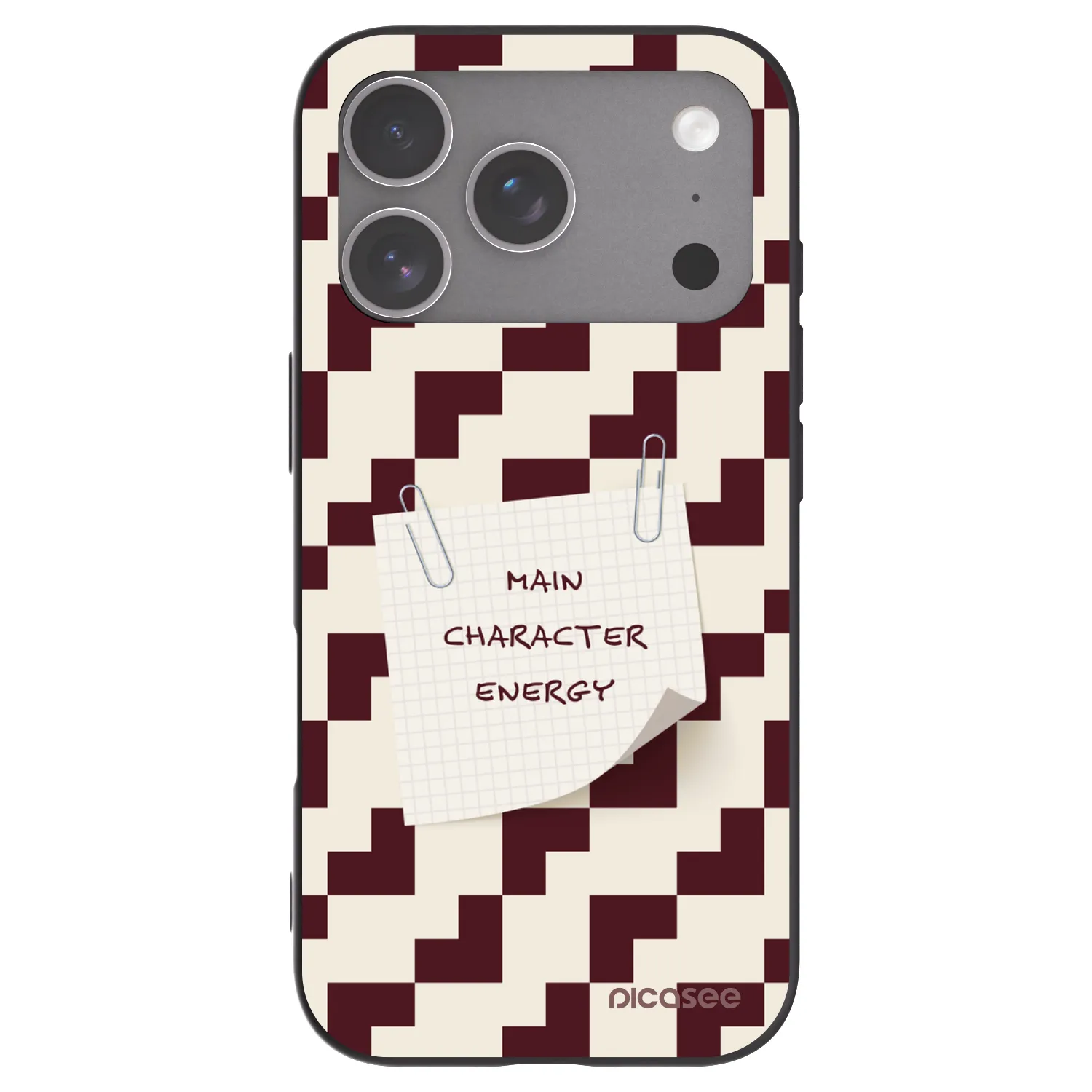 Picasee silikonowe czarne etui na Apple iPhone 18 Pro - Lead Role
