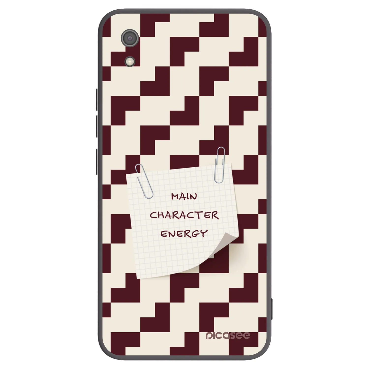 Picasee silikonowe czarne etui na Xiaomi Redmi 7A - Lead Role