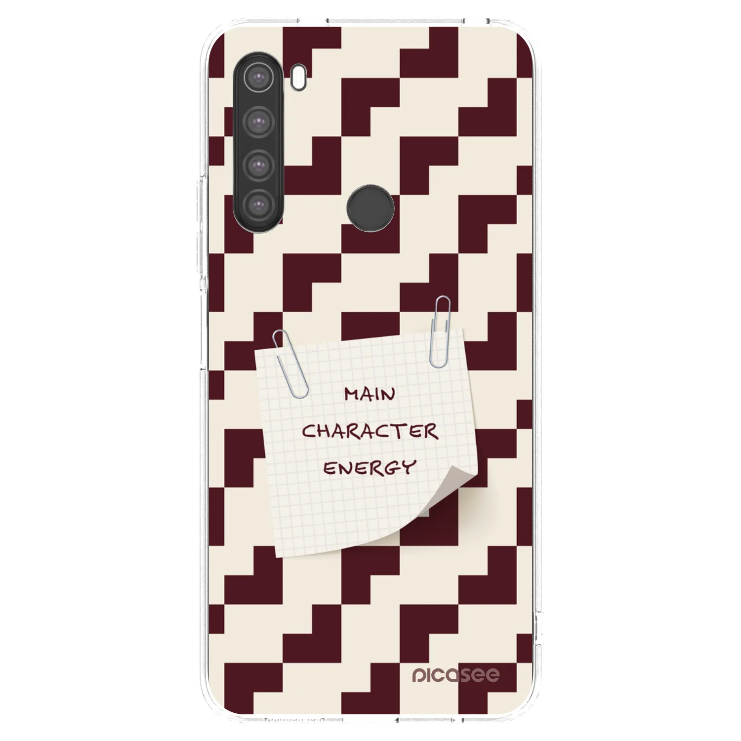 Picasee silikonowe przeźroczyste etui na Xiaomi Redmi Note 8 - Lead Role