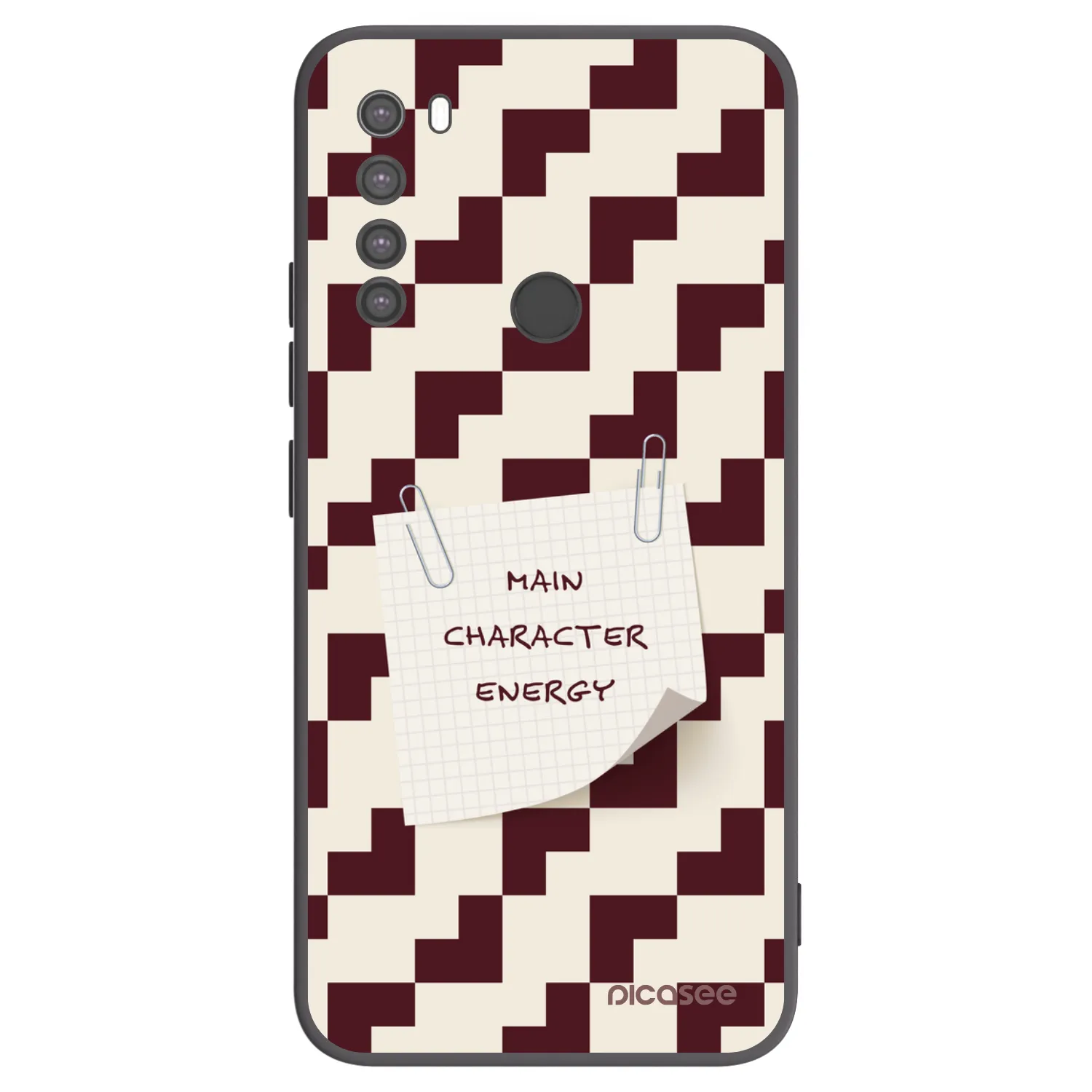 Picasee silikonowe czarne etui na Xiaomi Redmi Note 8 - Lead Role