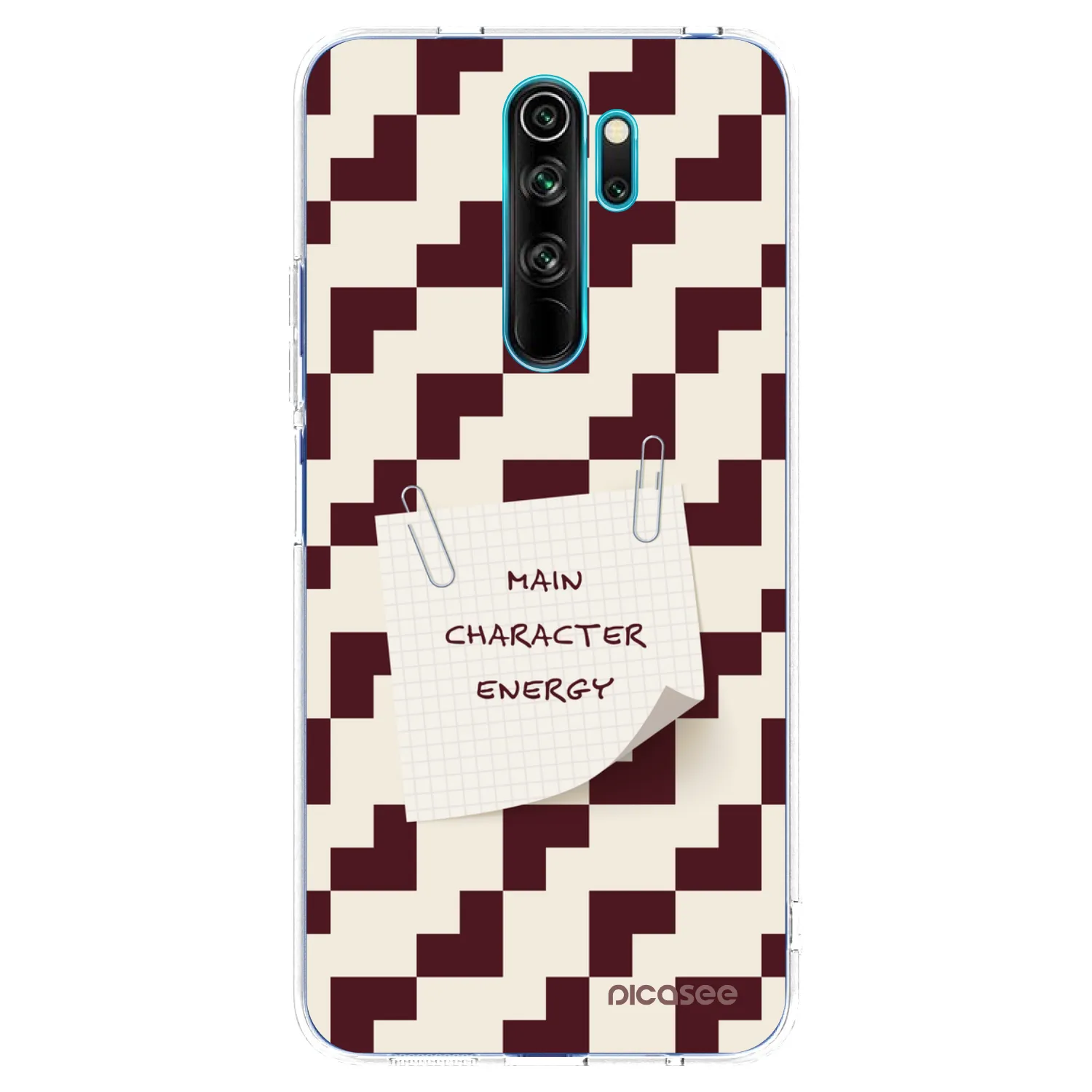 Picasee silikonowe przeźroczyste etui na Xiaomi Redmi Note 8 Pro - Lead Role