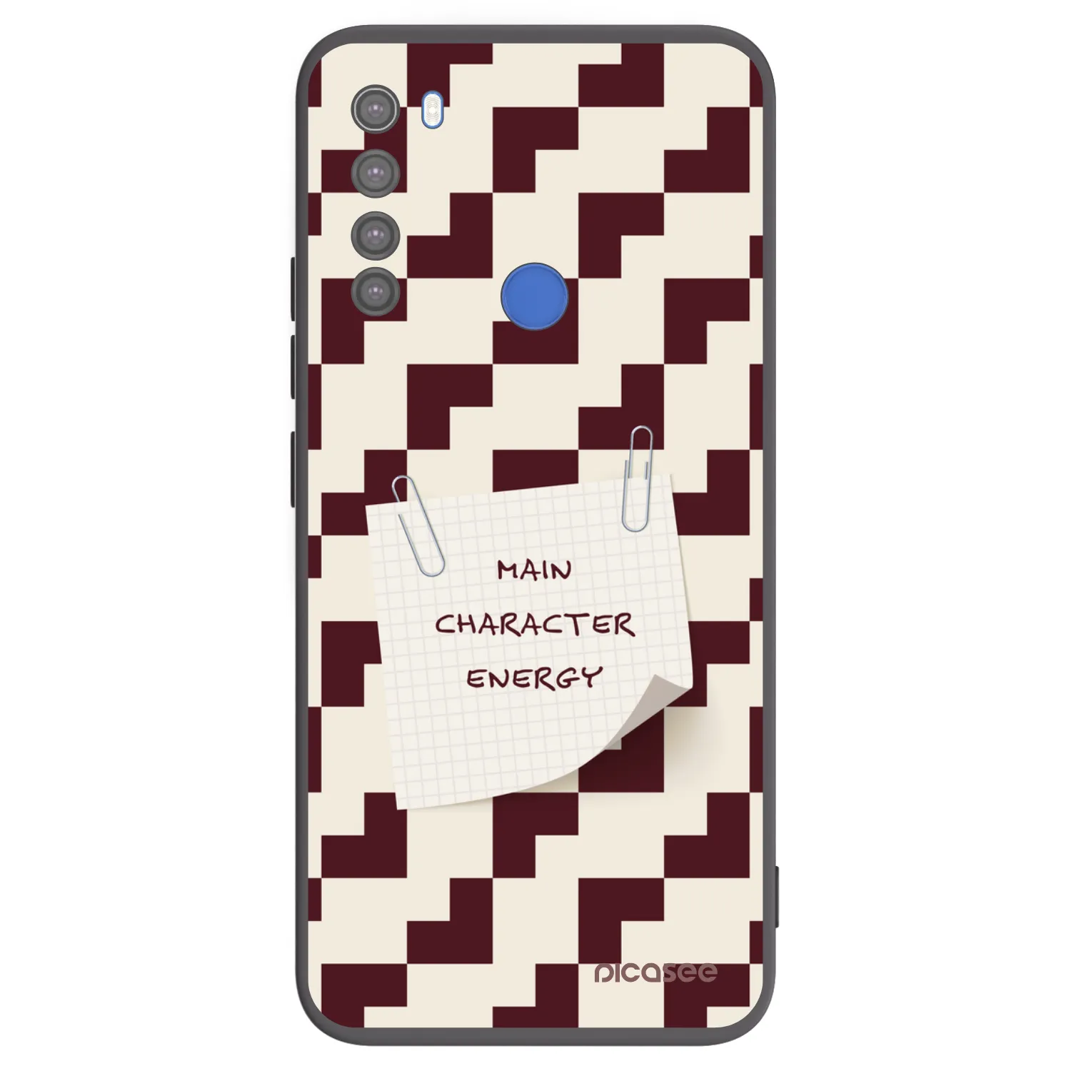Picasee silikonowe czarne etui na Xiaomi Redmi Note 8T - Lead Role
