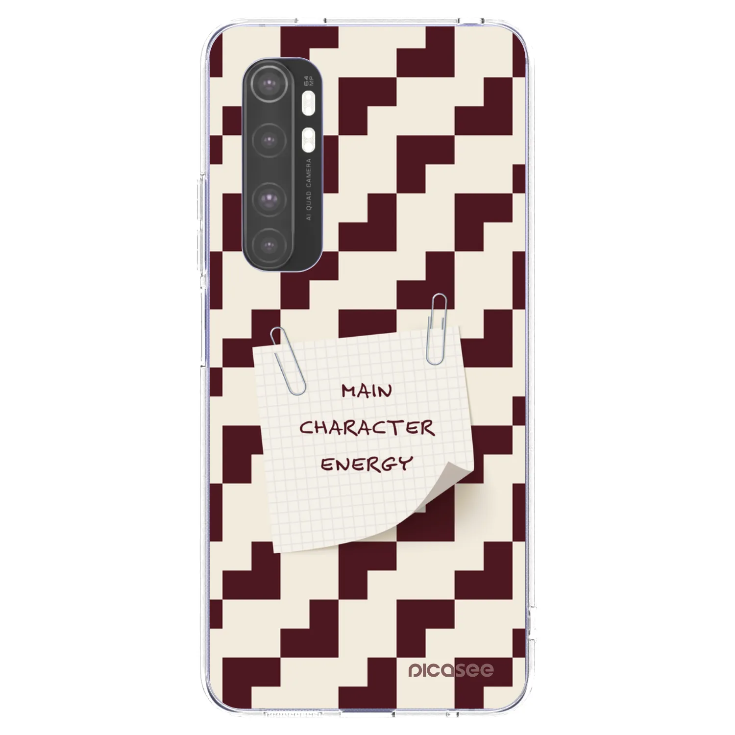Picasee silikonowe przeźroczyste etui na Xiaomi Mi Note 10 Lite - Lead Role