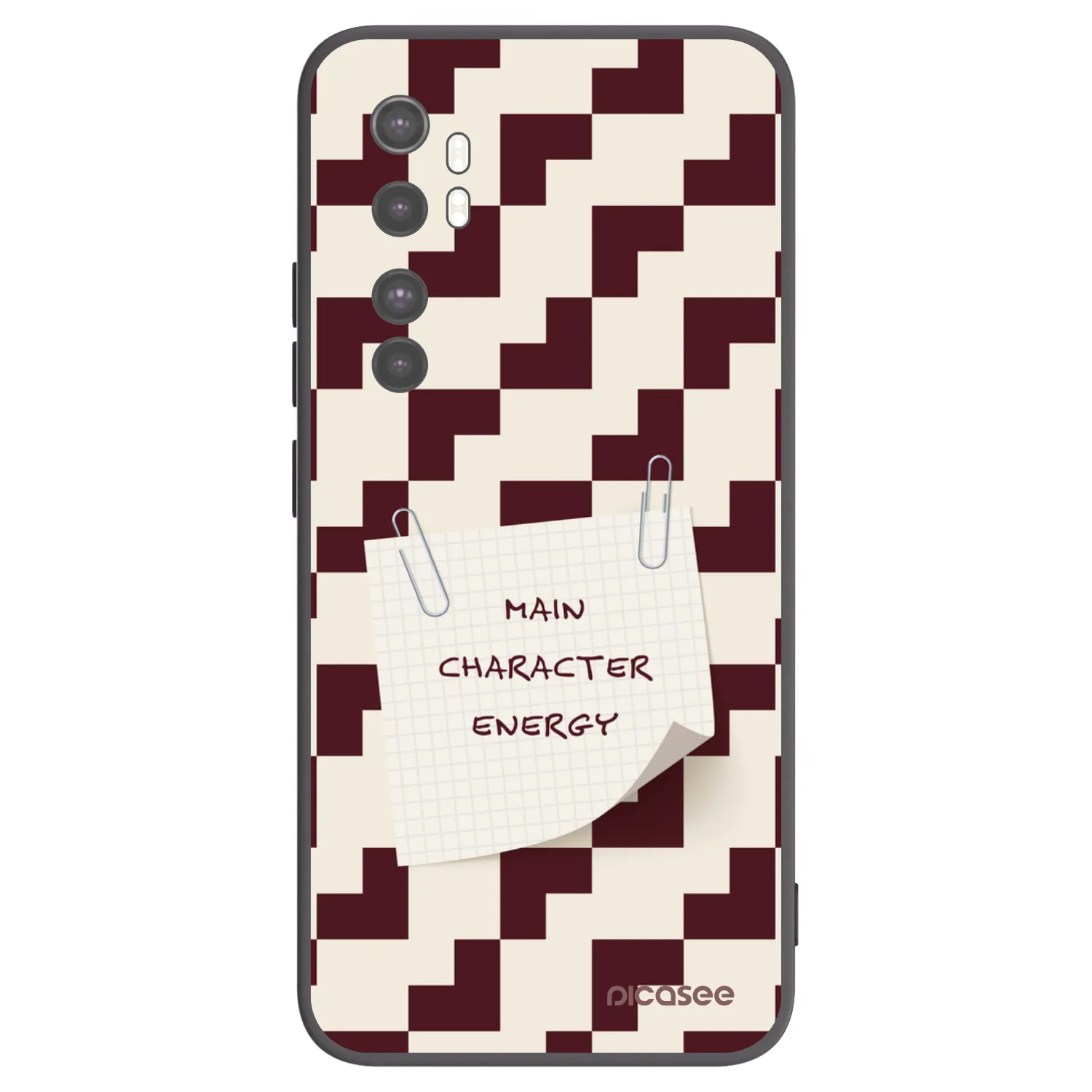 Picasee silikonowe czarne etui na Xiaomi Mi Note 10 Lite - Lead Role