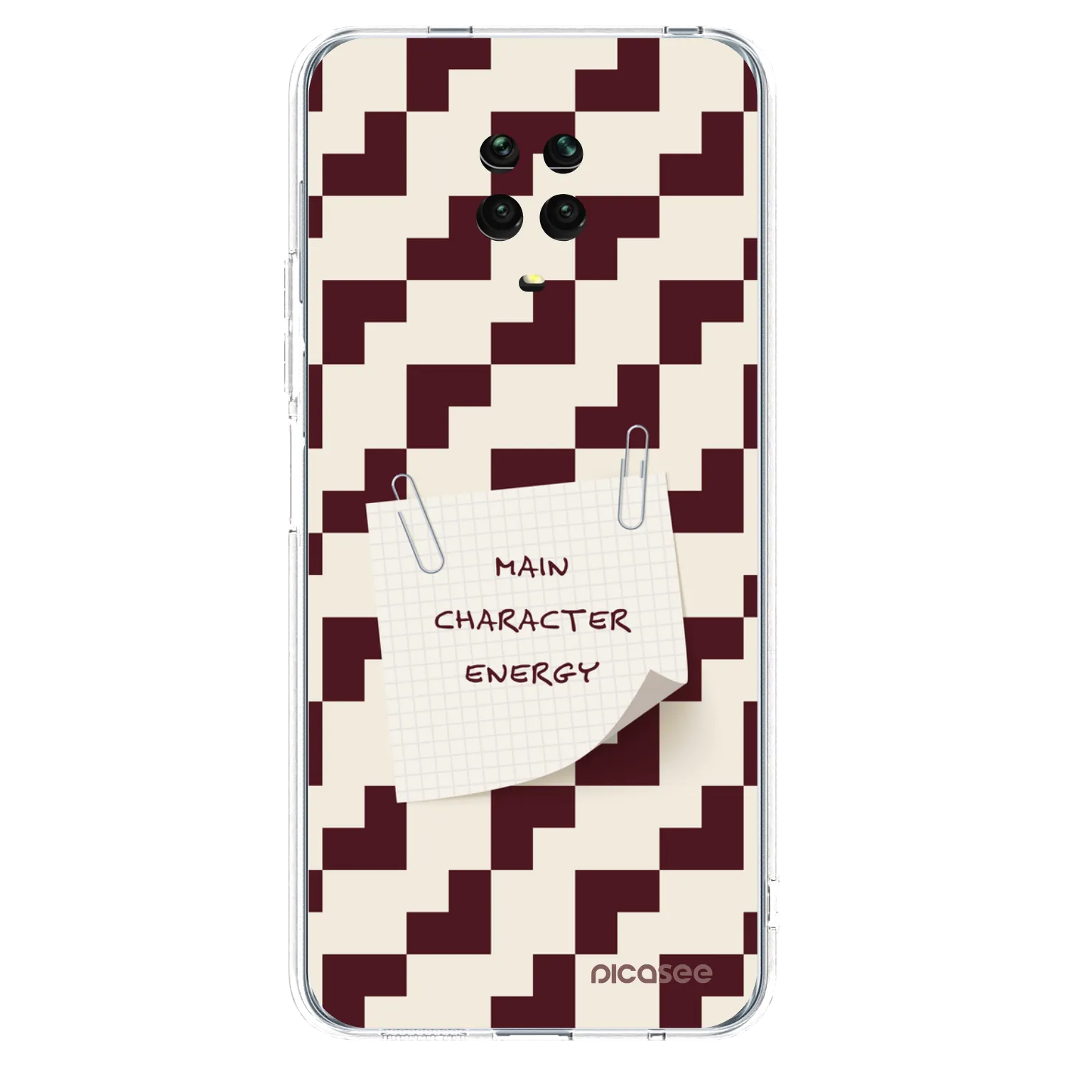 Picasee silikonowe przeźroczyste etui na Xiaomi Redmi Note 9S - Lead Role