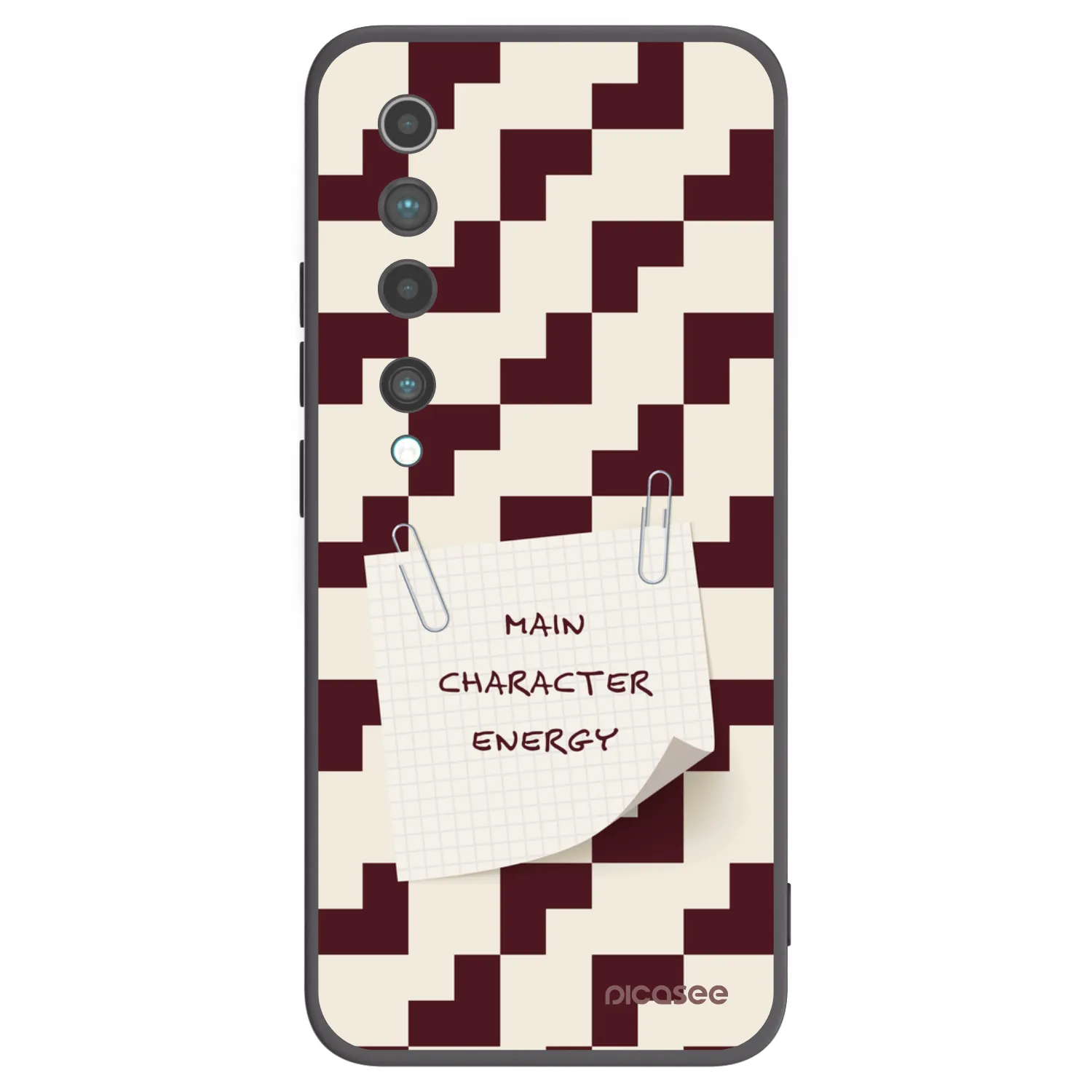 Picasee silikonowe czarne etui na Xiaomi Mi 10 - Lead Role