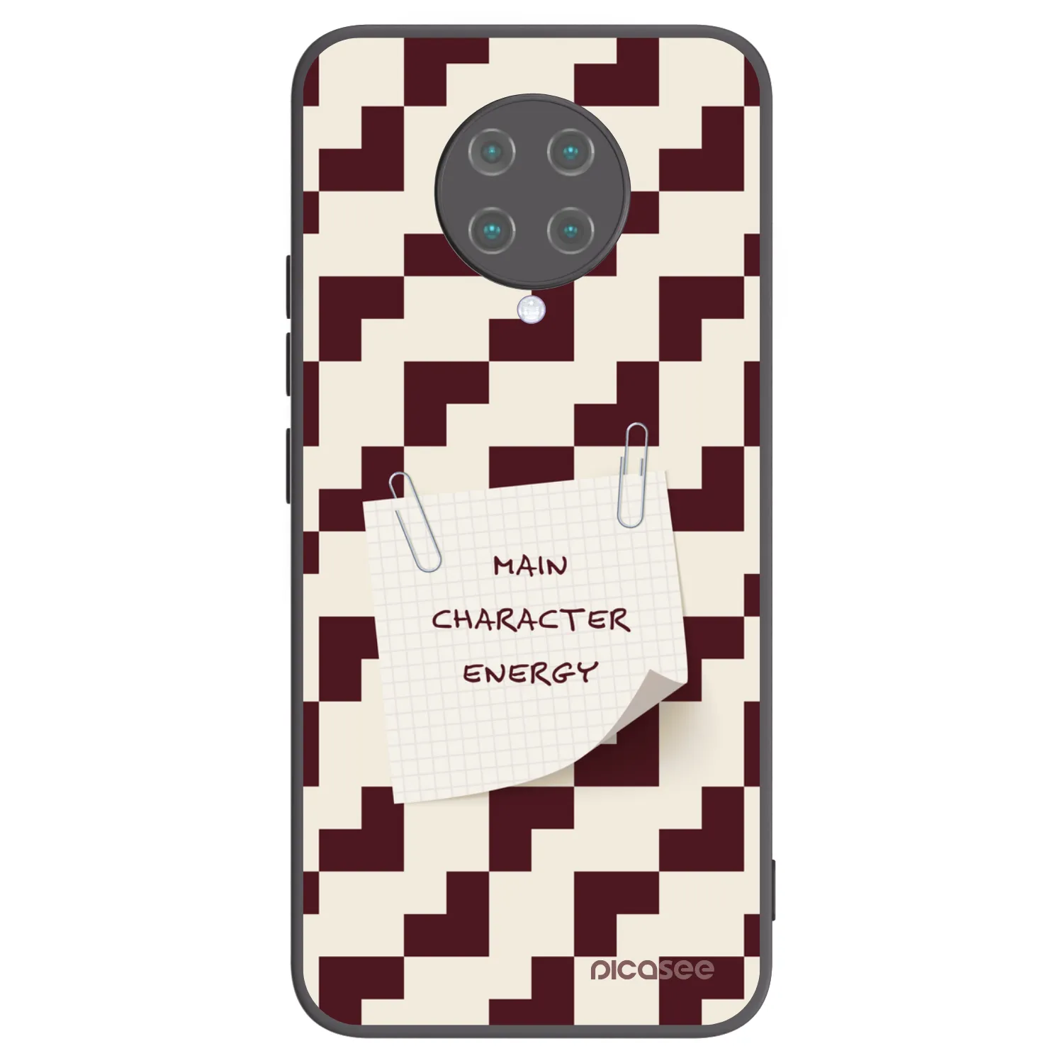 Picasee silikonowe czarne etui na Xiaomi Poco F2 Pro - Lead Role