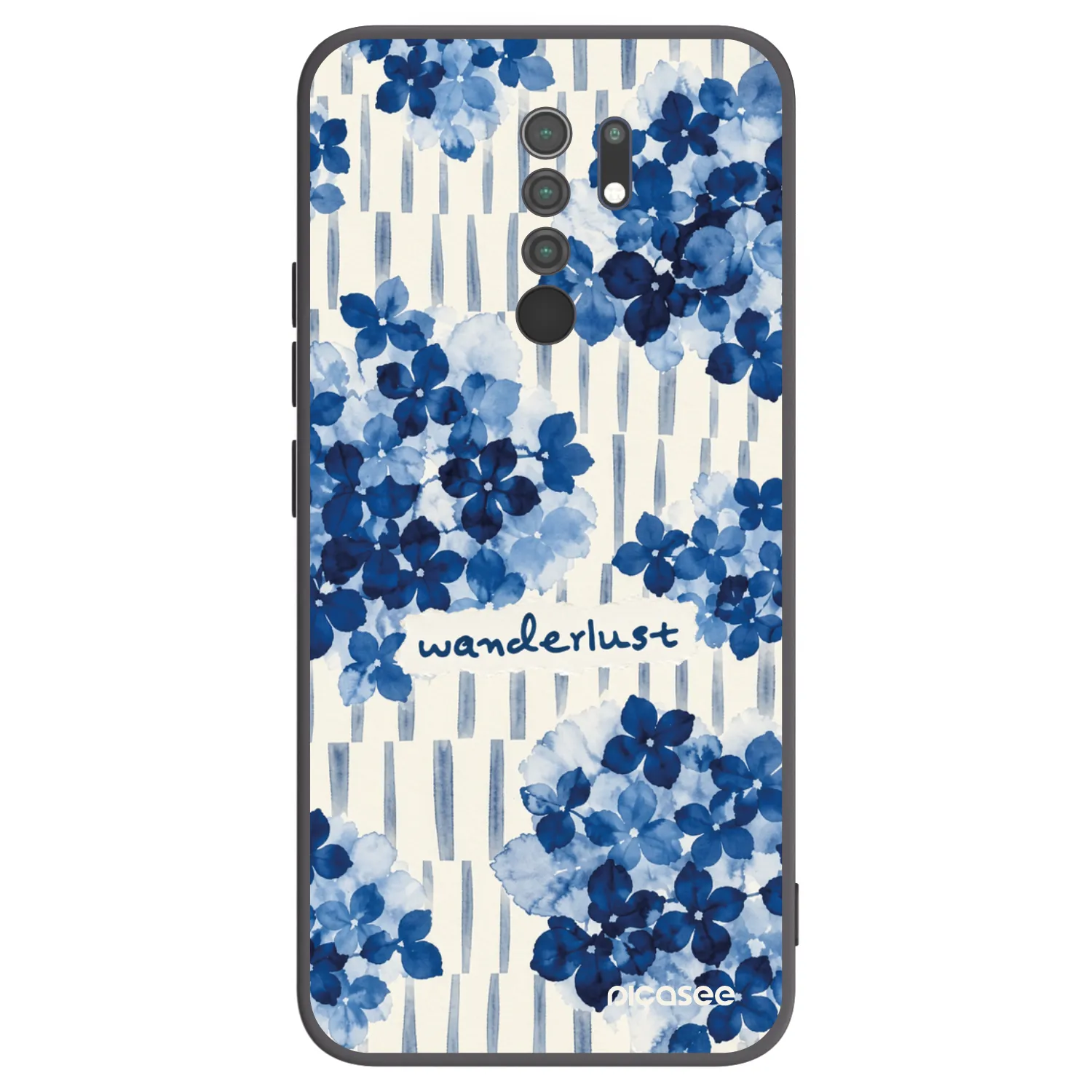 Picasee silikonowe czarne etui na Xiaomi Redmi 9 - Azorea